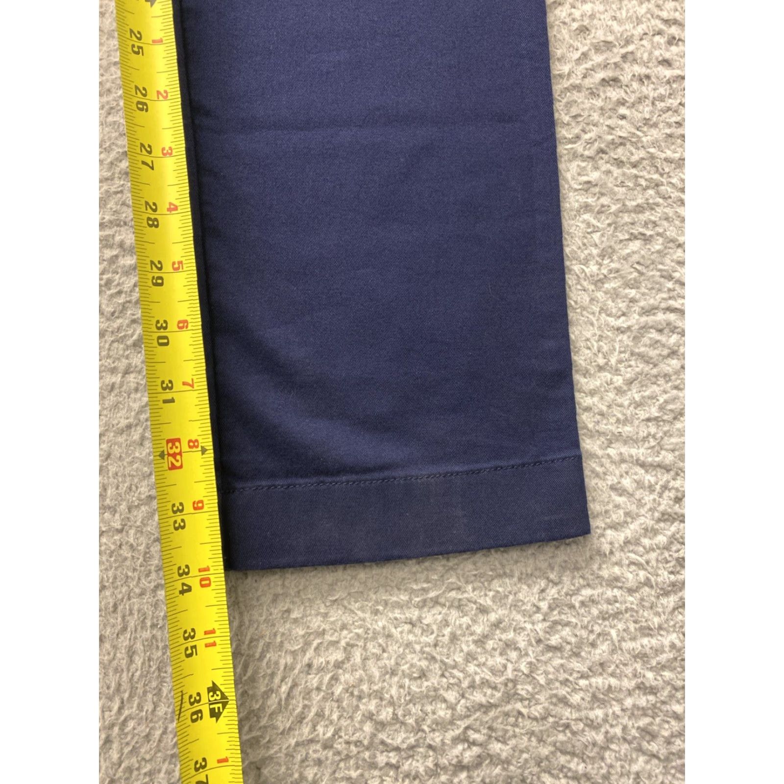 J.Crew VINTAGE J.Crew Slim Fit Dress Pants Men's 34x34 Chino Navy Blue Stretch Formal Trousers Size 34R - 4 Thumbnail
