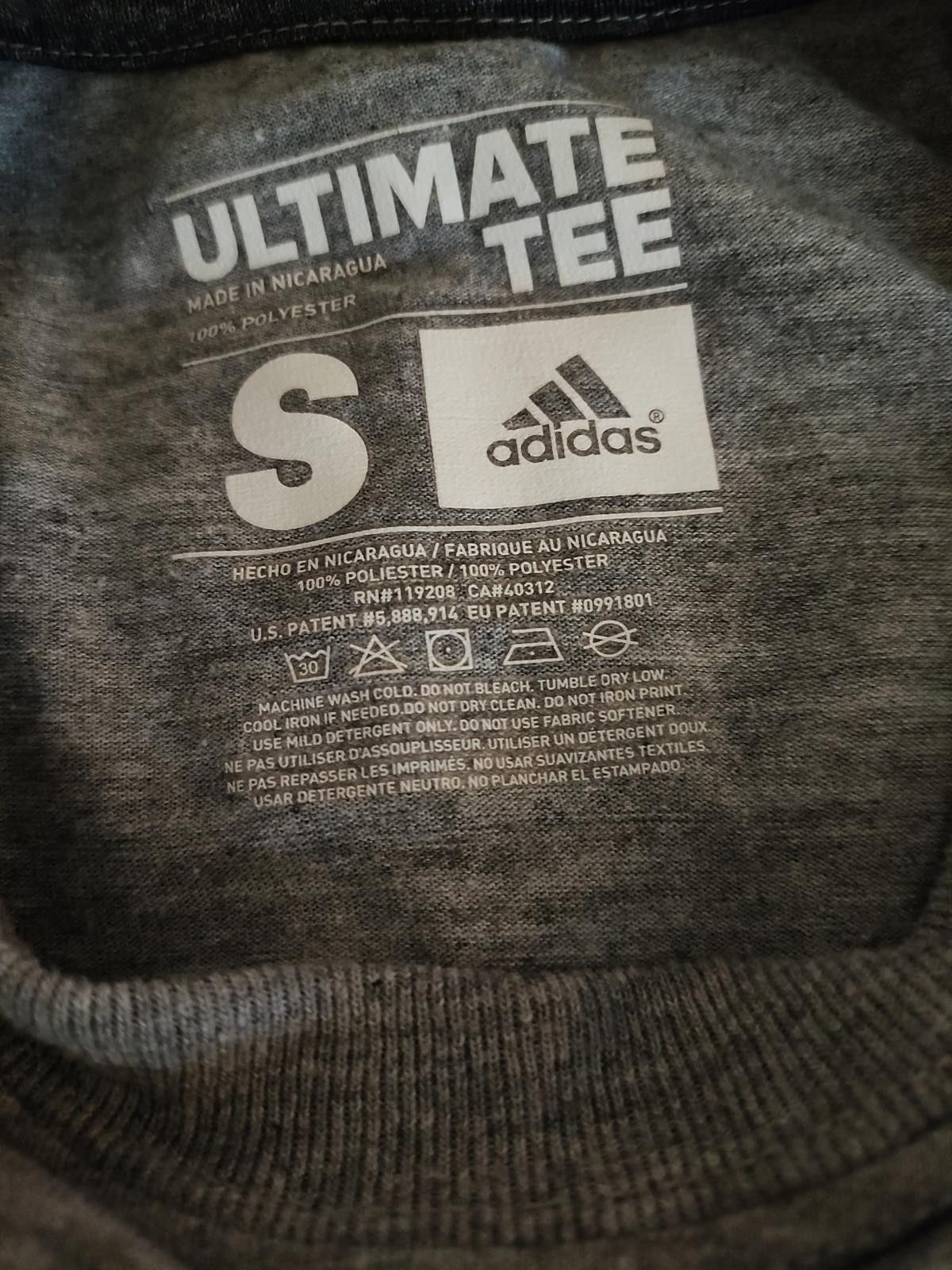 Adidas Adidas Ultimate Tee Men's T-Shirt Size Small Grey Size US S / EU 44-46 / 1 - 6 Thumbnail