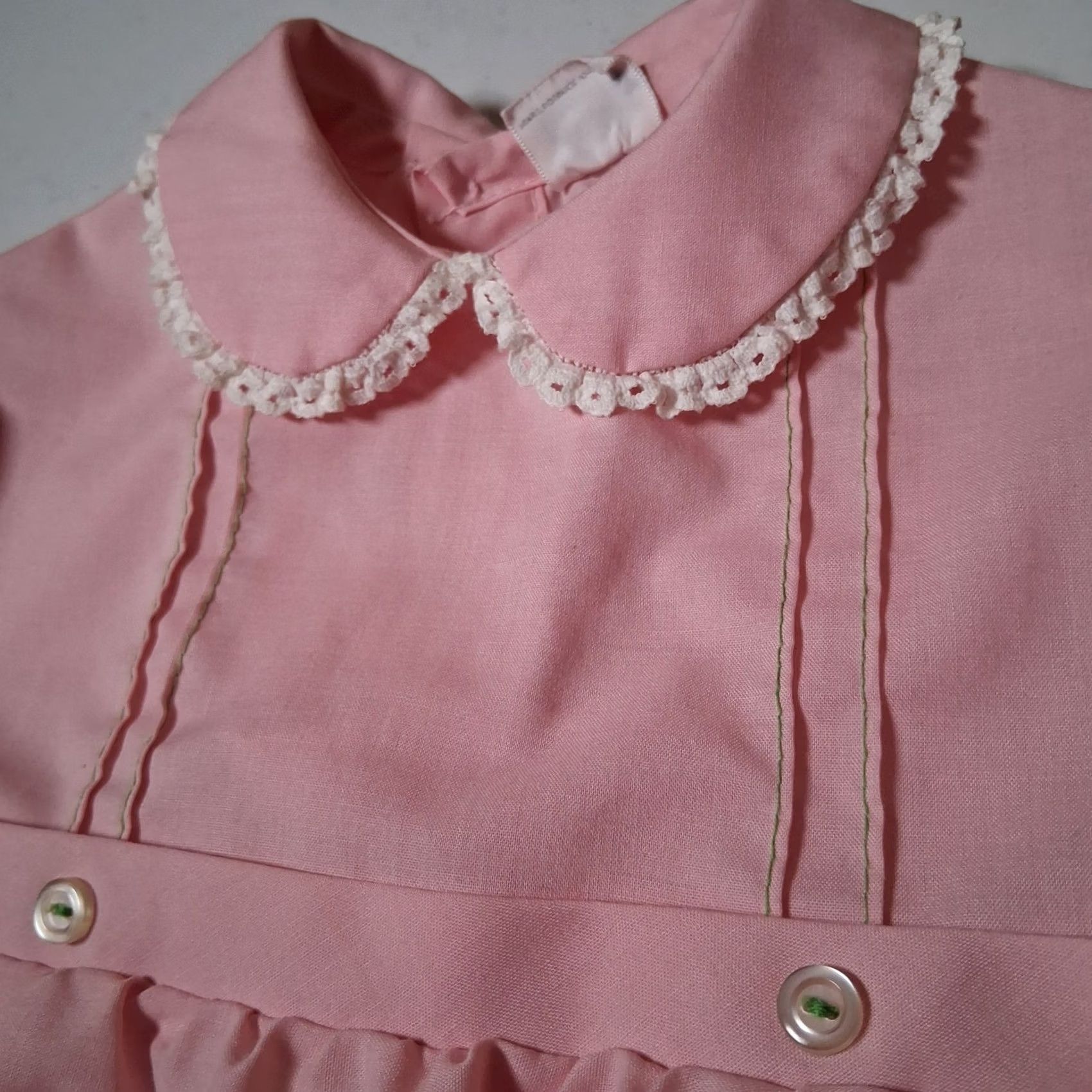 Sears VINTAGE Sears Perma Prest Dress Girls 3T Pink Poof Sleeve Collared READ Dress Girls 3T Pink Poof Sleeve Collared READ Size ONE SIZE - 5 Thumbnail