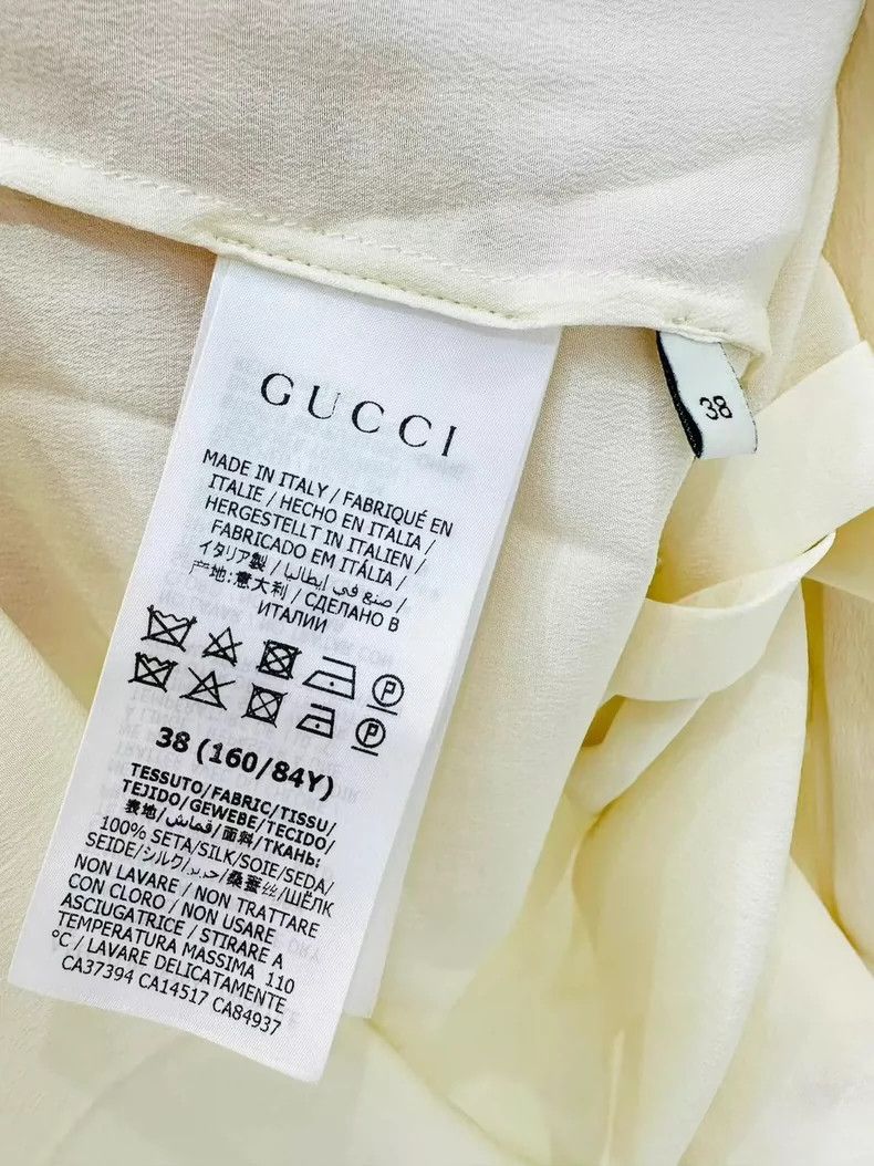 Gucci GucciBeige ribbon shirt 2503-Nextarrow Size XS / US 0-2 / IT 36-38 - 6 Thumbnail