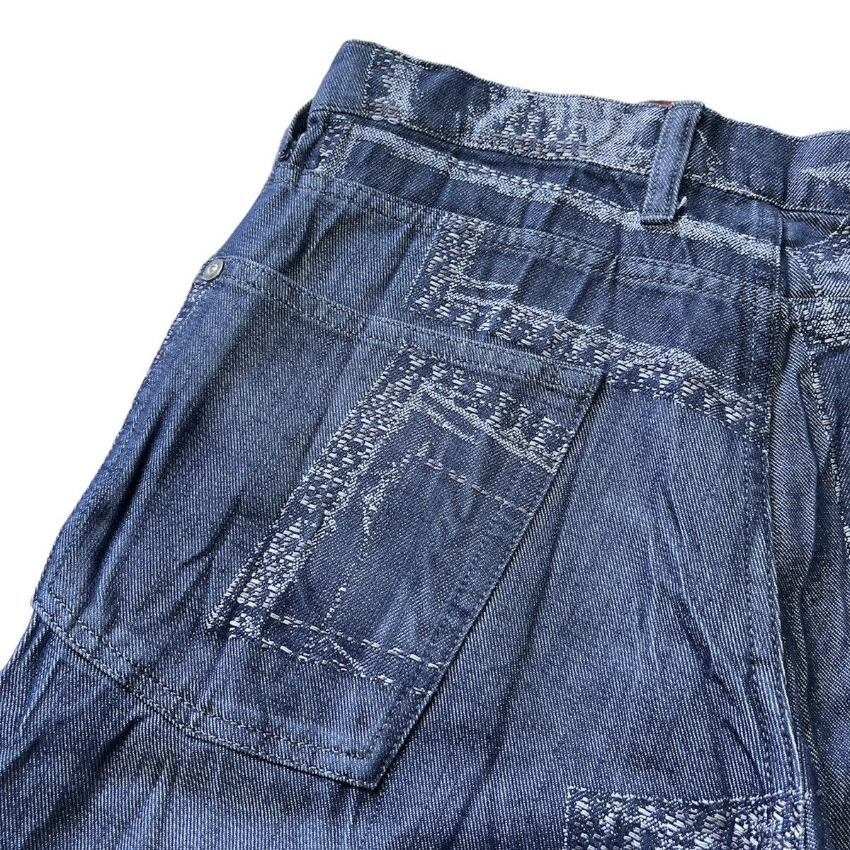 Issey Miyake × Vintage Vintage Issey Miyake Men Sashiko Denim Pants Size US 33 - 10 Thumbnail