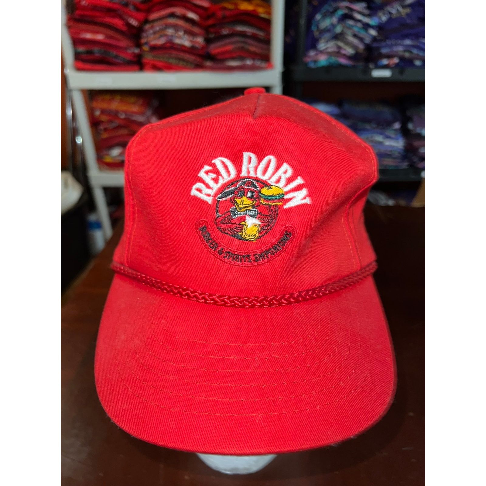 Vintage Vintage Red Robin Hat Snapback Roper Burger Cap VTG 90s OS Size ONE SIZE - 3 Thumbnail
