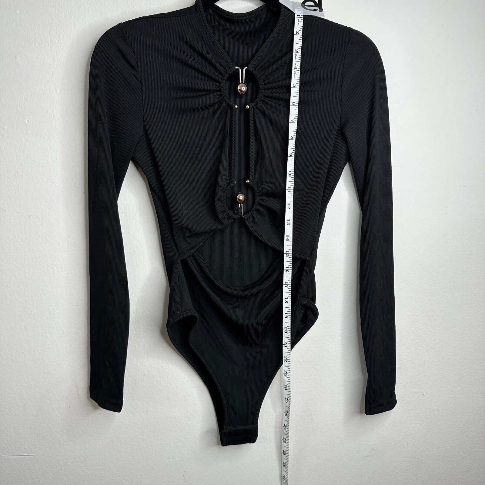 Other Sophie Anne Keyhole Bodysuit Gold Hardware Long Sleeve 2 Size XS / US 0-2 / IT 36-38 - 10 Thumbnail