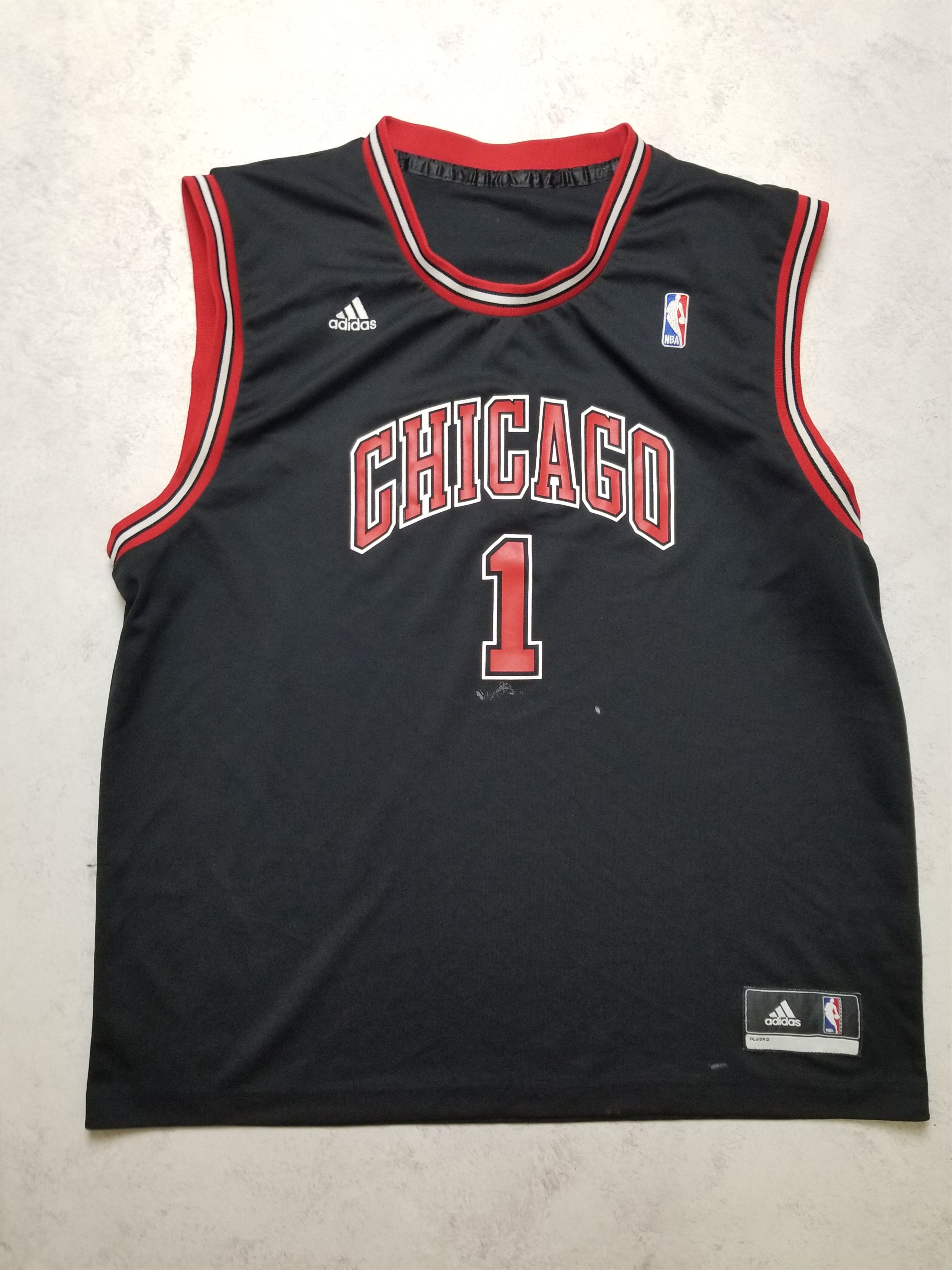 Adidas Derrick Rose #1 Chicago Bulls NBA Basketball Jersey Size US XL / EU 56 / 4 - 1 Thumbnail