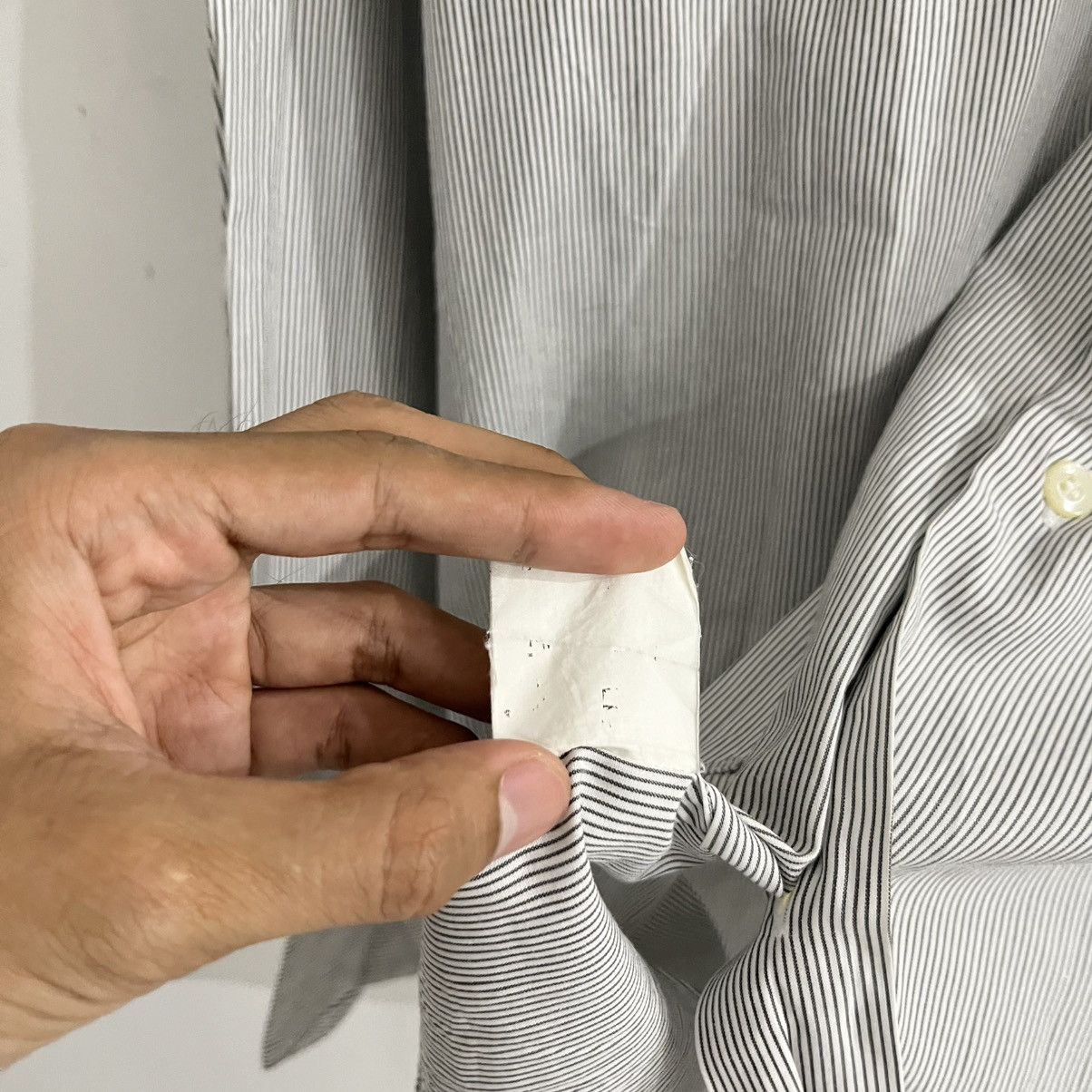 Issey Miyake Issey Miyake - Striped Longsleeve Button Up Size US L / EU 52-54 / 3 - 7 Thumbnail
