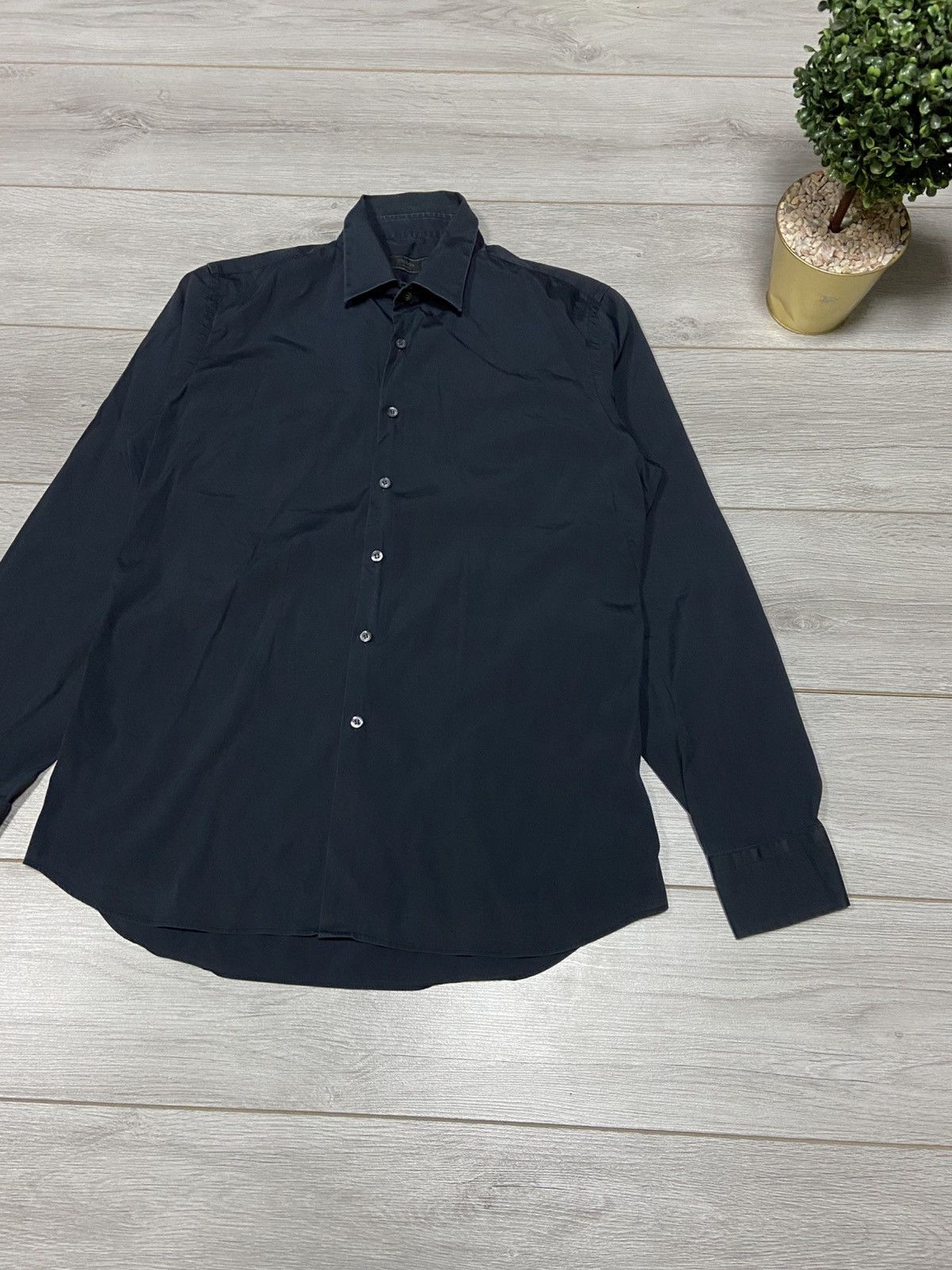 Prada Prada milano vintage shirt buttons Size US XL / EU 56 / 4 - 2 Thumbnail