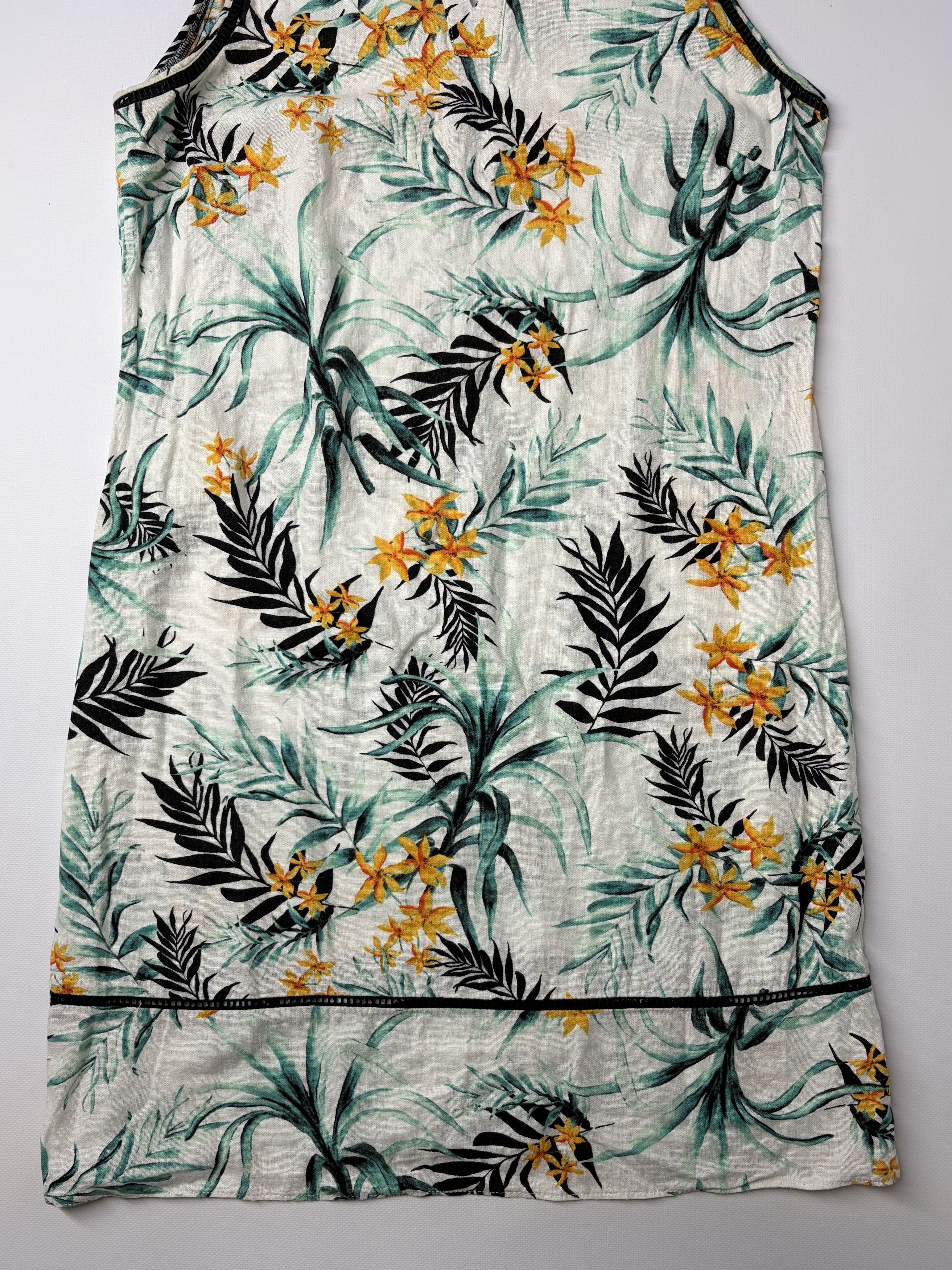 Vintage Vintage Printed Midi Dress Size L / US 10 / IT 46 - 4 Thumbnail