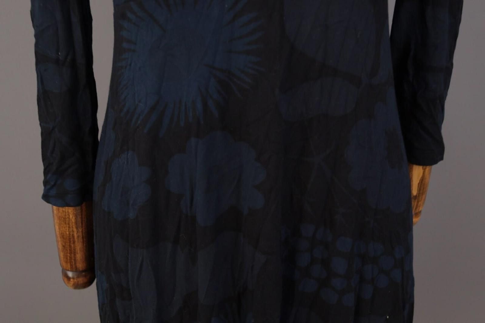 Marimekko Marimekko Blue Floral Bodycon A-Line Knee Dress Size S Size S / US 4 / IT 40 - 6 Thumbnail