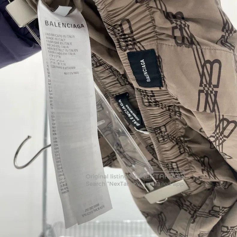 Other Balenciaga Double B Full Print Shorts Size US 30 / EU 46 - 4 Thumbnail