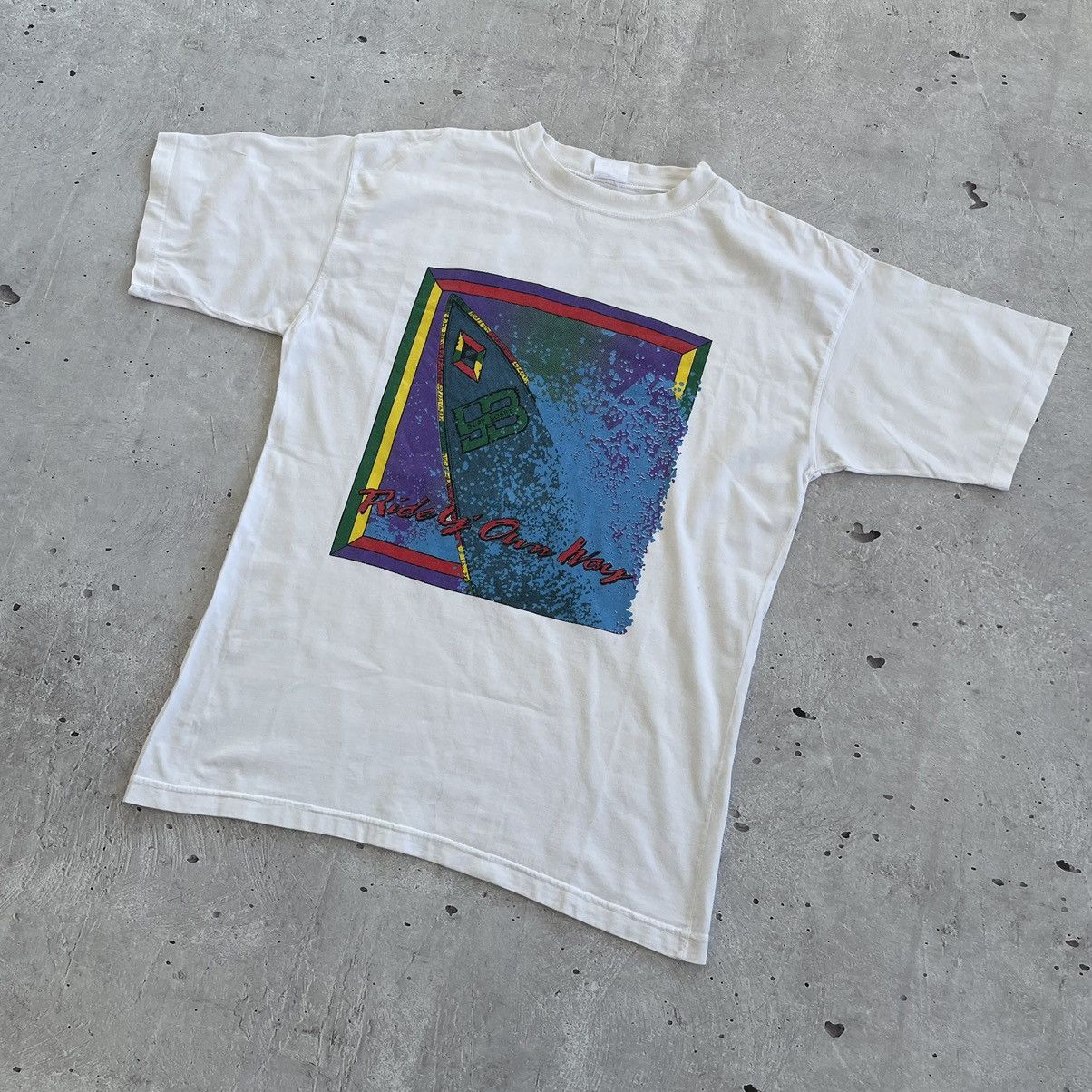 Vintage Vintage 90’s Surf board t-shirt y2k Size US L / EU 52-54 / 3 - 3 Thumbnail