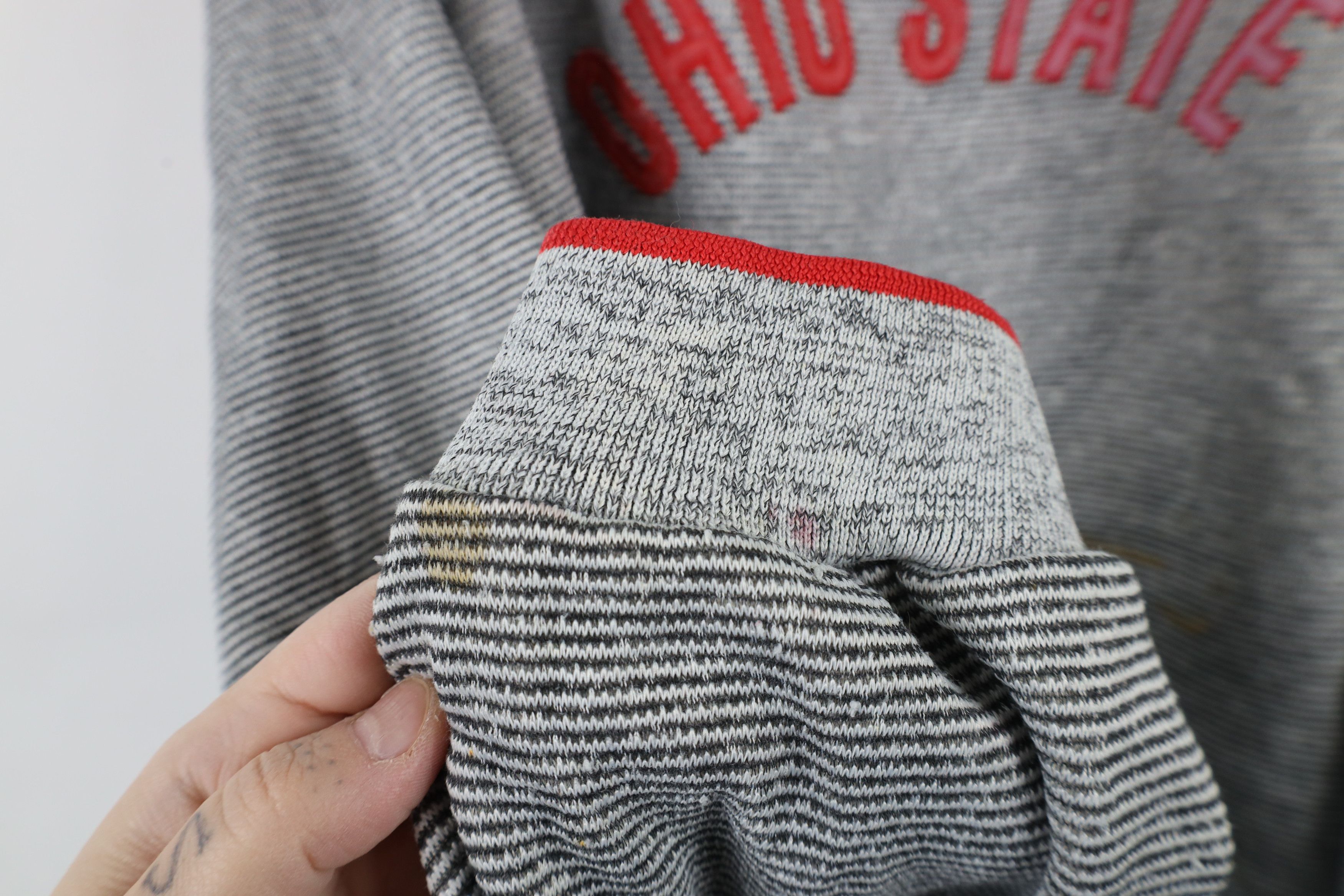 Vintage Vintage 90s Spell Striped Ohio State University Sweatshirt Size US XXL / EU 58 / 5 - 11 Thumbnail