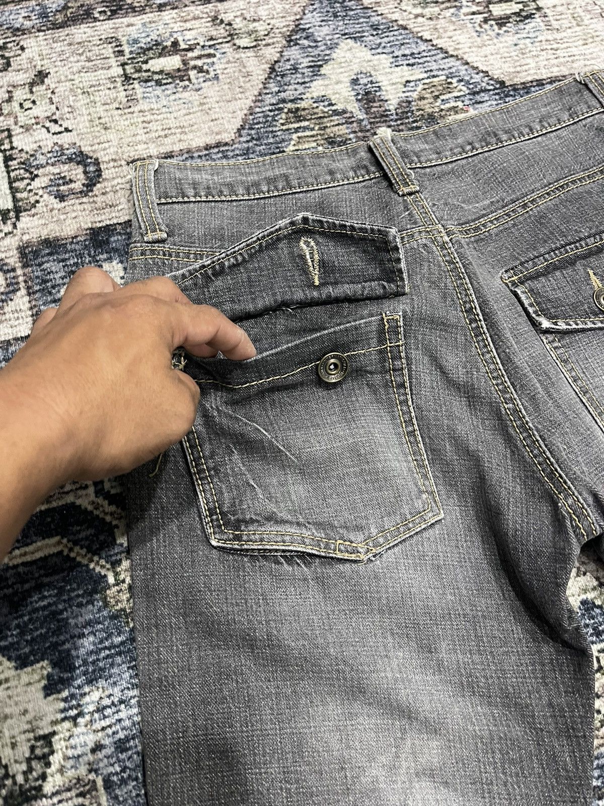 If Six Was Nine × PPFM × Vintage Vintage PPFM Curve Denim Pants Size US 32 / EU 48 - 8 Thumbnail