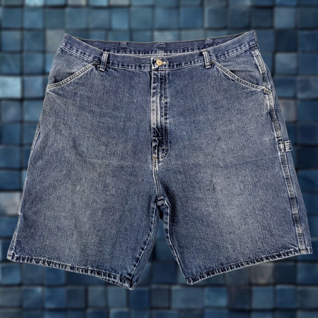 Wrangler Wrangler Carpenter Shorts Men 40 Denim Blue Cotton Jean Work Hero True 40x10 Size US 40 / EU 56 - 1 Thumbnail