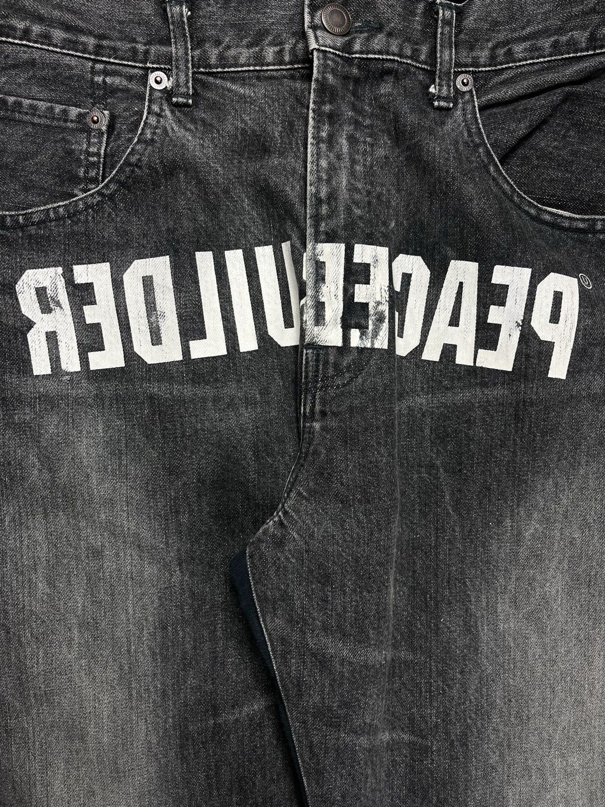 Undercover Undercover - « PEACEBUILDER » Rare Hybrid Denim Size US 32 / EU 48 - 2 Thumbnail