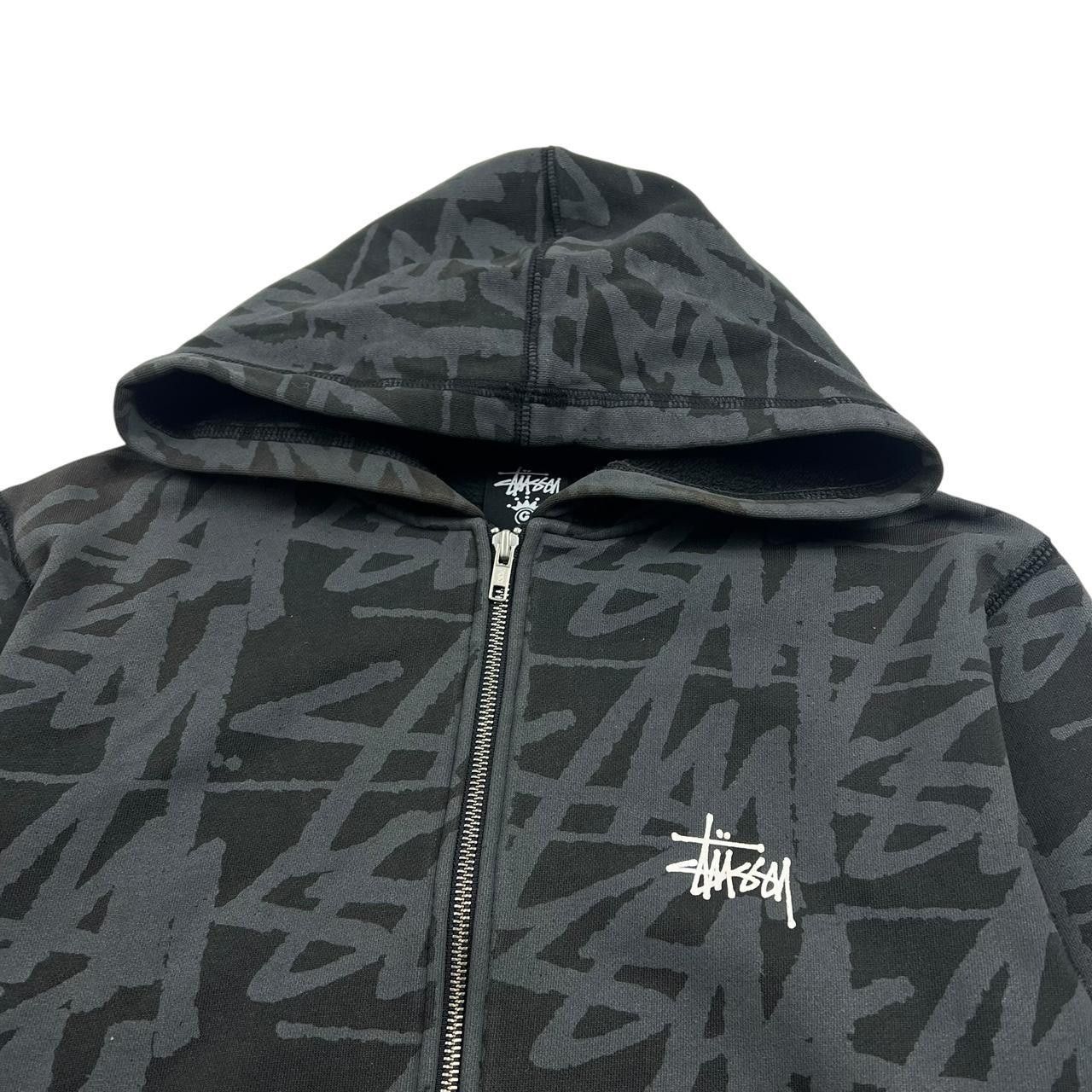 Stussy Vintage 2000s Stussy All Over Print Zip Up Hoodie - Medium Size US M / EU 48-50 / 2 - 4 Thumbnail