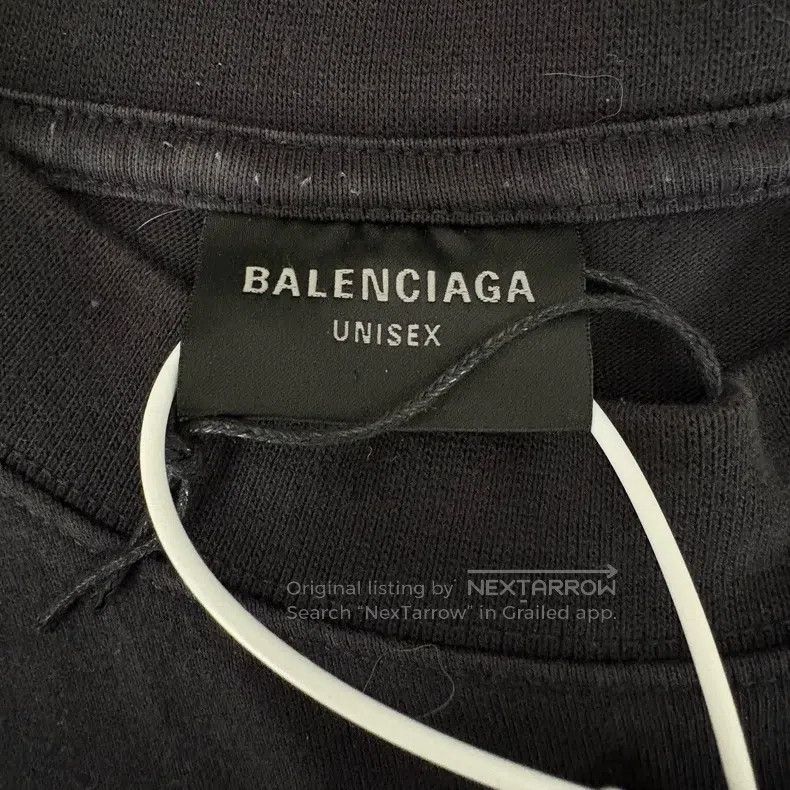 Balenciaga Balenciaga Reflective Back Logo Letter Printed Short Sleev Size US S / EU 44-46 / 1 - 3 Thumbnail