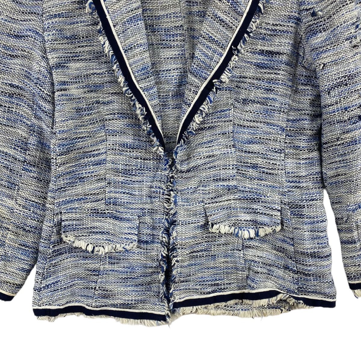 Les Copains LES COPAINS Blue Italian Brand Wool Blue Coat Size S / US 4 / IT 40 - 3 Thumbnail