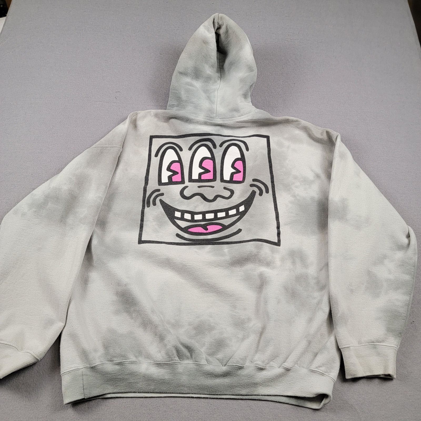 Ripple Junction Ripple Junction Keith Haring Pop Art Tie Dye Hoodie Sz L Size US L / EU 52-54 / 3 - 2 Thumbnail