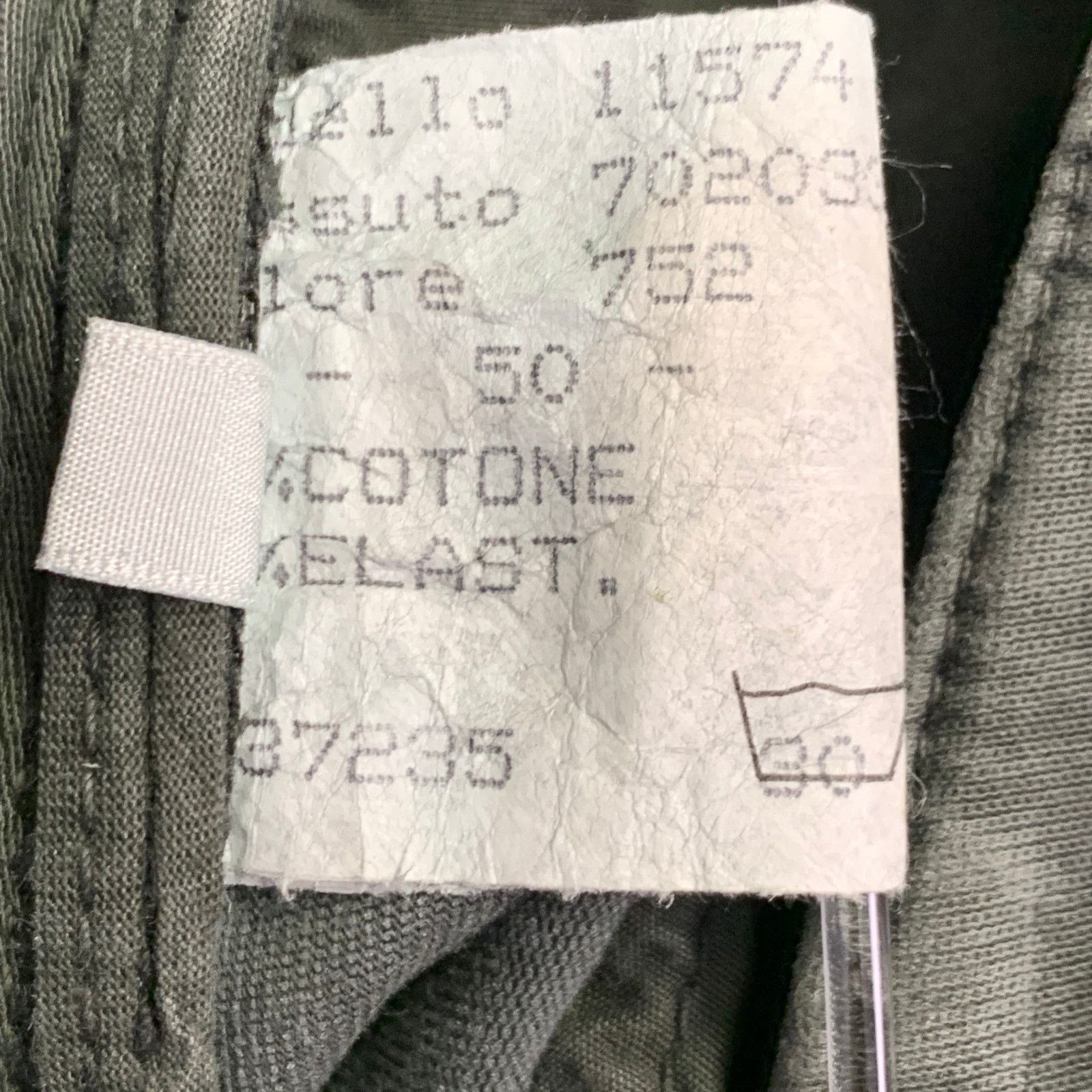 J.W. Brine J.W. BRINE 35 Green Olive Cotton Blend Cargo Casual Pants Size US 35 - 8 Thumbnail