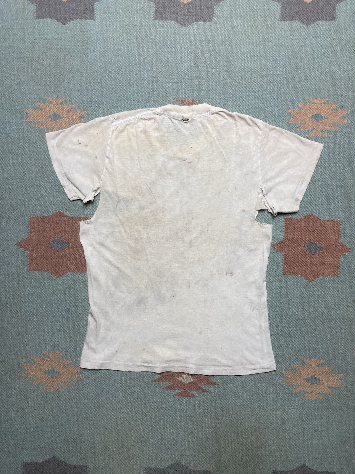 Vintage blank white t shirt jockey distres soft cotton whooped small Size US S / EU 44-46 / 1 - 8 Thumbnail