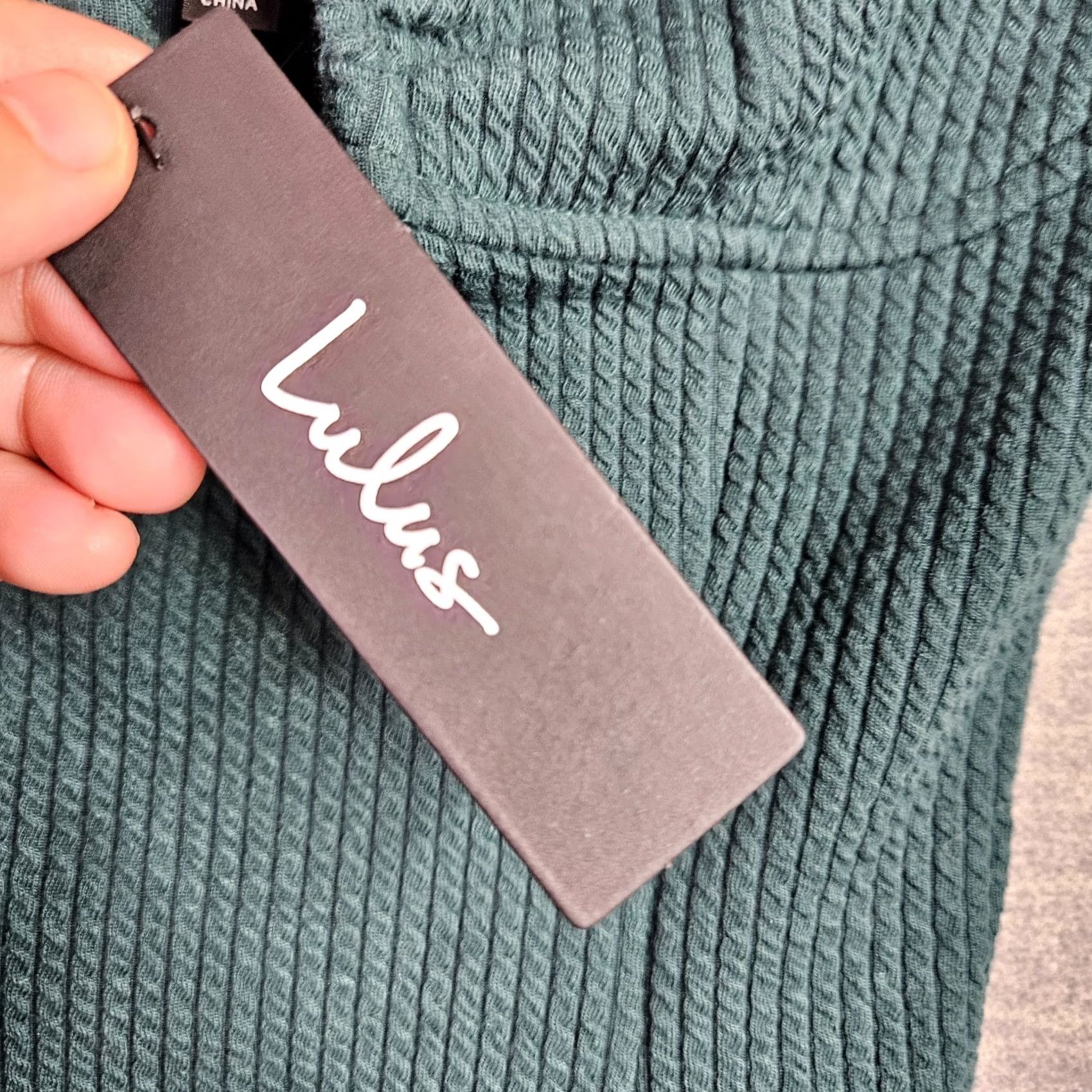 Lulus Lulus Womens Bodysuit XS Green Ribbed Long Sleeve Sweetheart Neck Fitted Top Size XS / US 0-2 / IT 36-38 - 4 Thumbnail