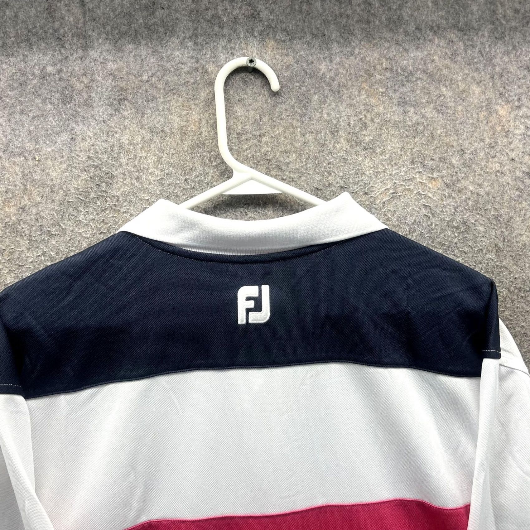 Footjoy FootJoy Polo Shirt Mens XL White Colorblock Golf Performance Short Sleeve Size US XL / EU 56 / 4 - 3 Thumbnail