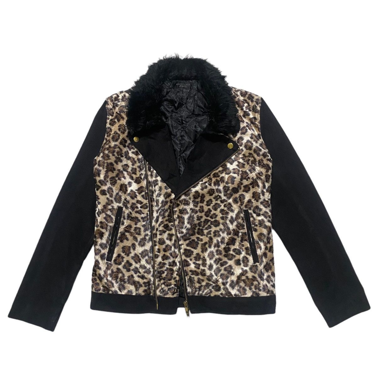 Japanese Brand Japanese Beast Recyclage Leopard Double Collar Jacket Size M / US 6-8 / IT 42-44 - 12 Thumbnail