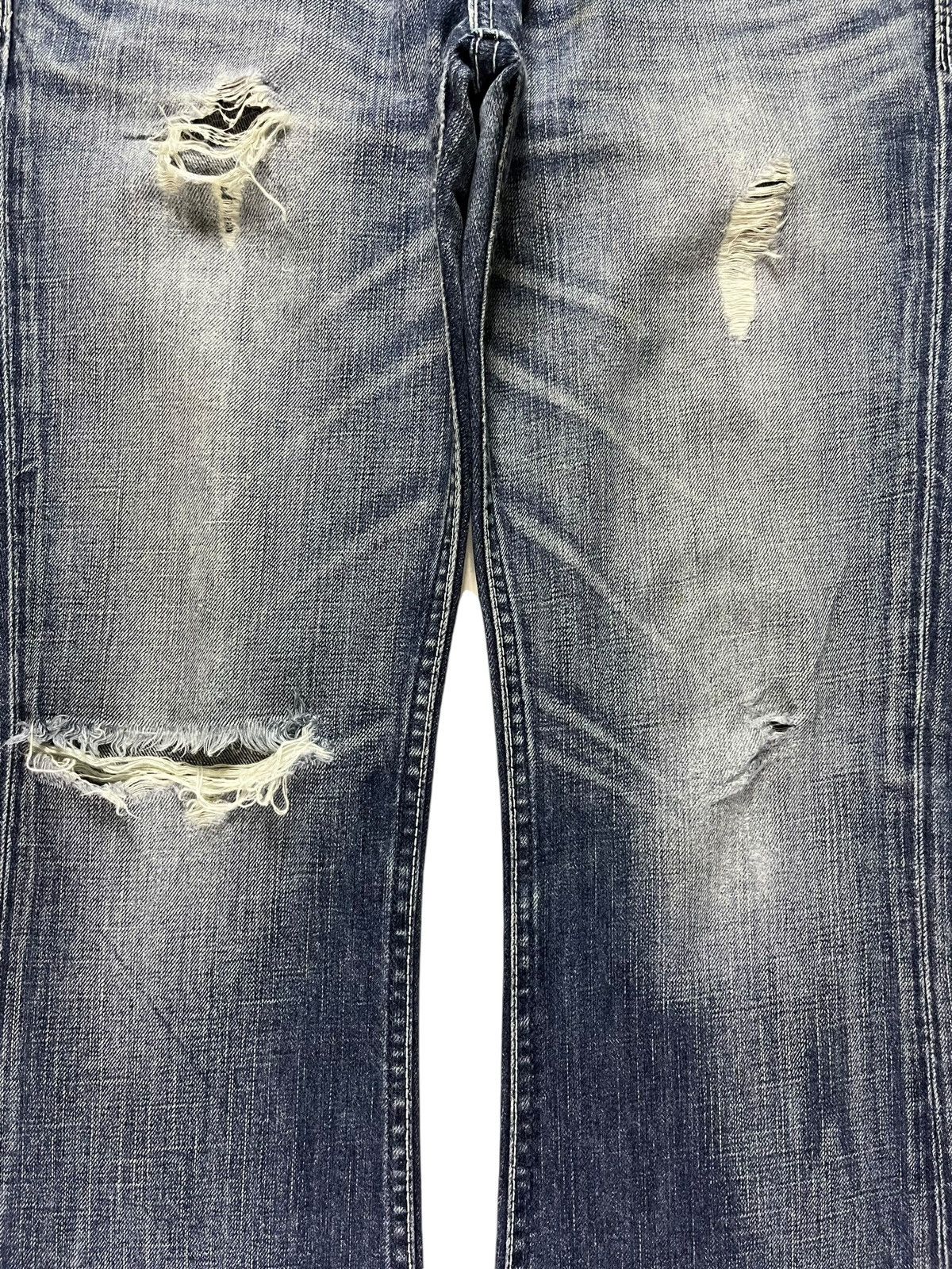 Levi's × Levi's Vintage Clothing Vintage 90s Levis Star Faded Wash Distressed Flare Jeans Size 32" / US 10 / IT 46 - 5 Thumbnail