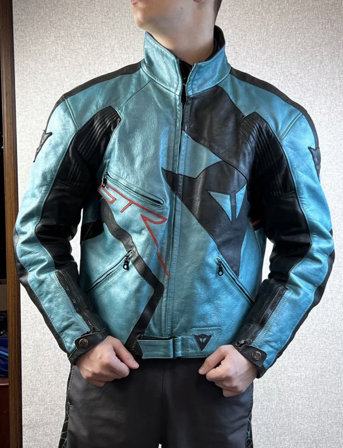Dainese Dainese GTR Superbike Blue Leather Moto Jacket Size US L / EU 52-54 / 3 - 2 Thumbnail