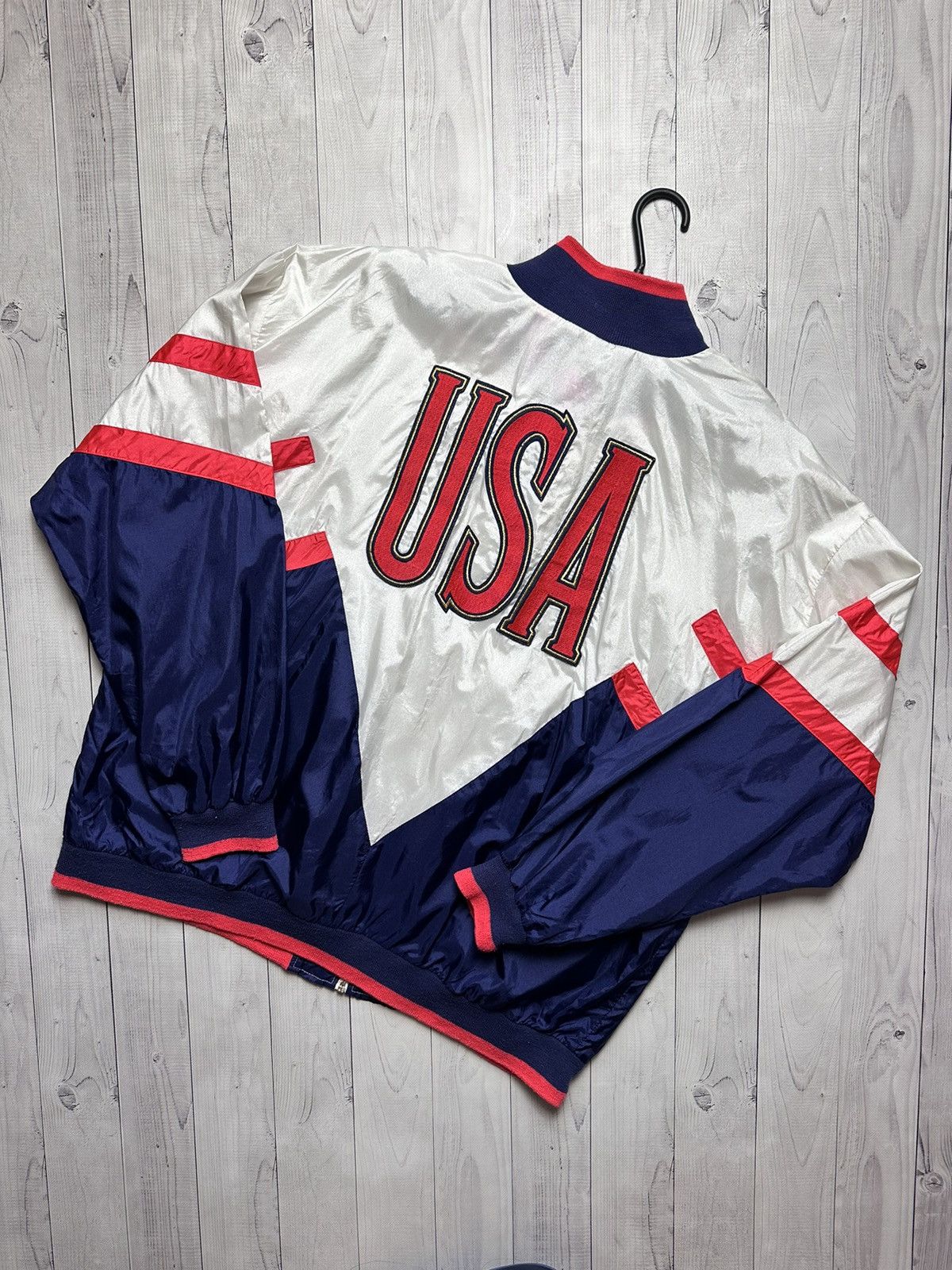 Nike × Vintage Vintage Nike USA track jacket size XXL big logo rare Size US XXL / EU 58 / 5 - 1 Thumbnail