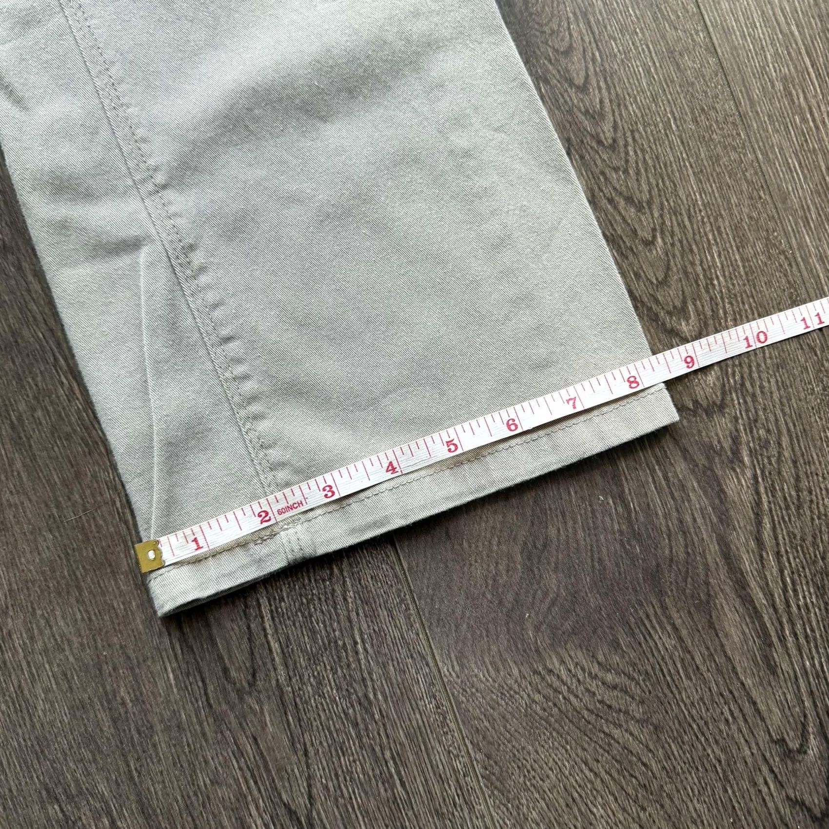Southpole Southpole Pants Juniors 11 Beige Twill Y2K Bootcut Flare Straight Casual Khaki Workwear Size 32" / US 10 / IT 46 - 7 Thumbnail