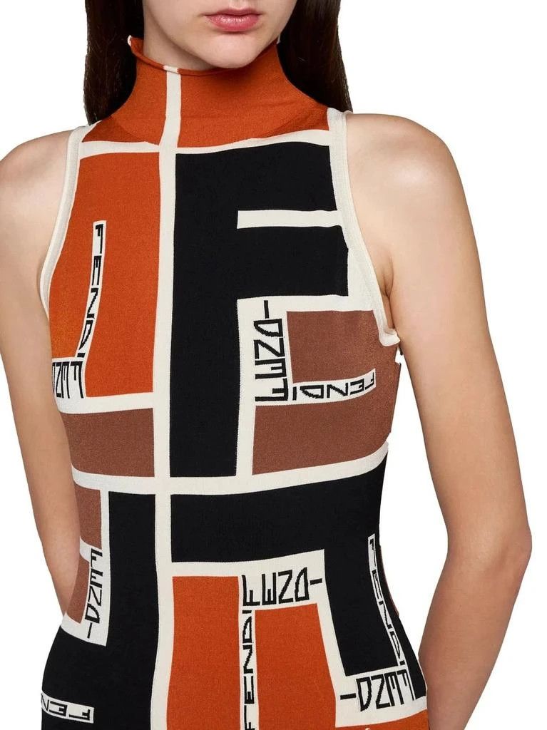 Fendi o1y0925 Mini Dress in Multicolor Size S / US 4 / IT 40 - 2 Thumbnail