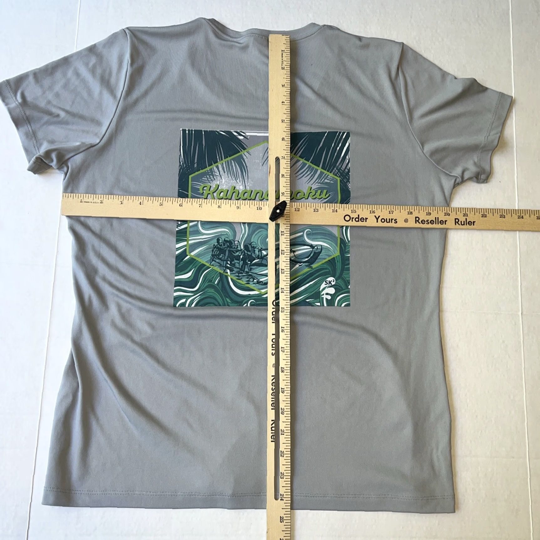 Vintage VINTAGE Official Kahanamoku Klassic Outrigger Canoe Club Race Jersey Shirt Women’s Large Gray Short Sleeve Regular Fit Sports Tek Size L / US 10 / IT 46 - 6 Thumbnail