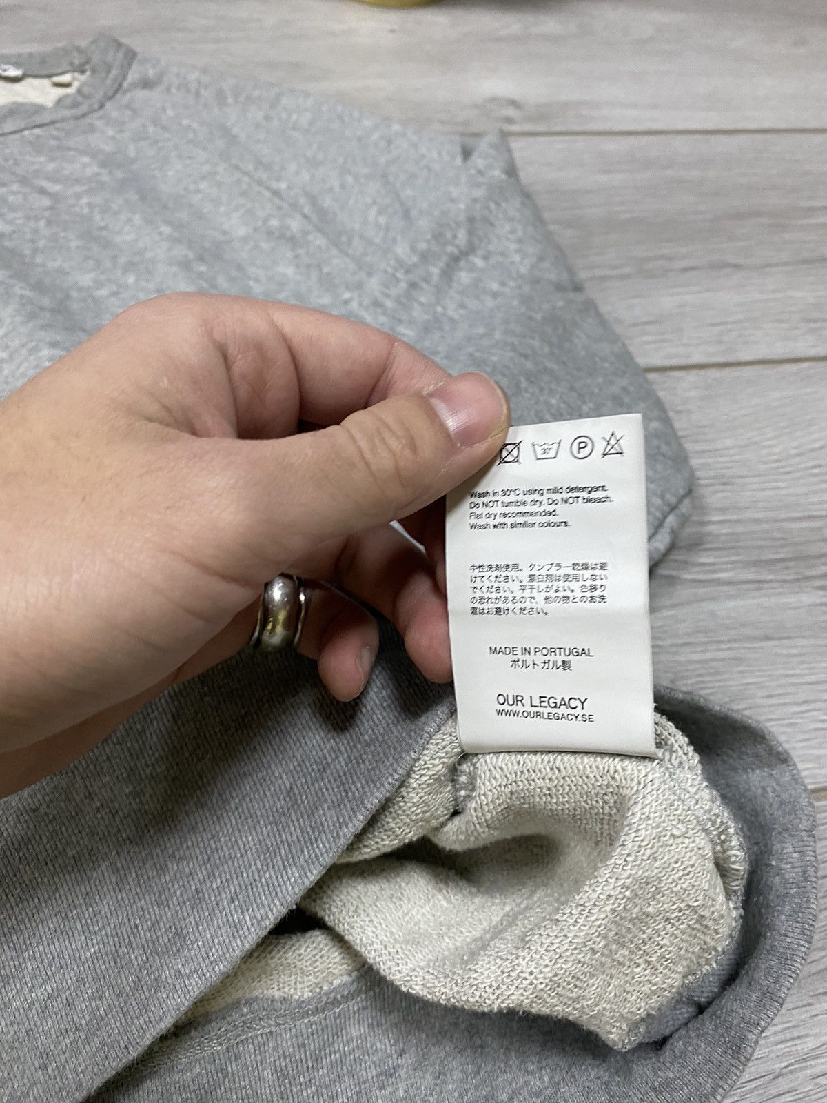 Our Legacy Our Legacy Great Sweat Grey Melange Loop Sweatshirt Size US M / EU 48-50 / 2 - 7 Thumbnail