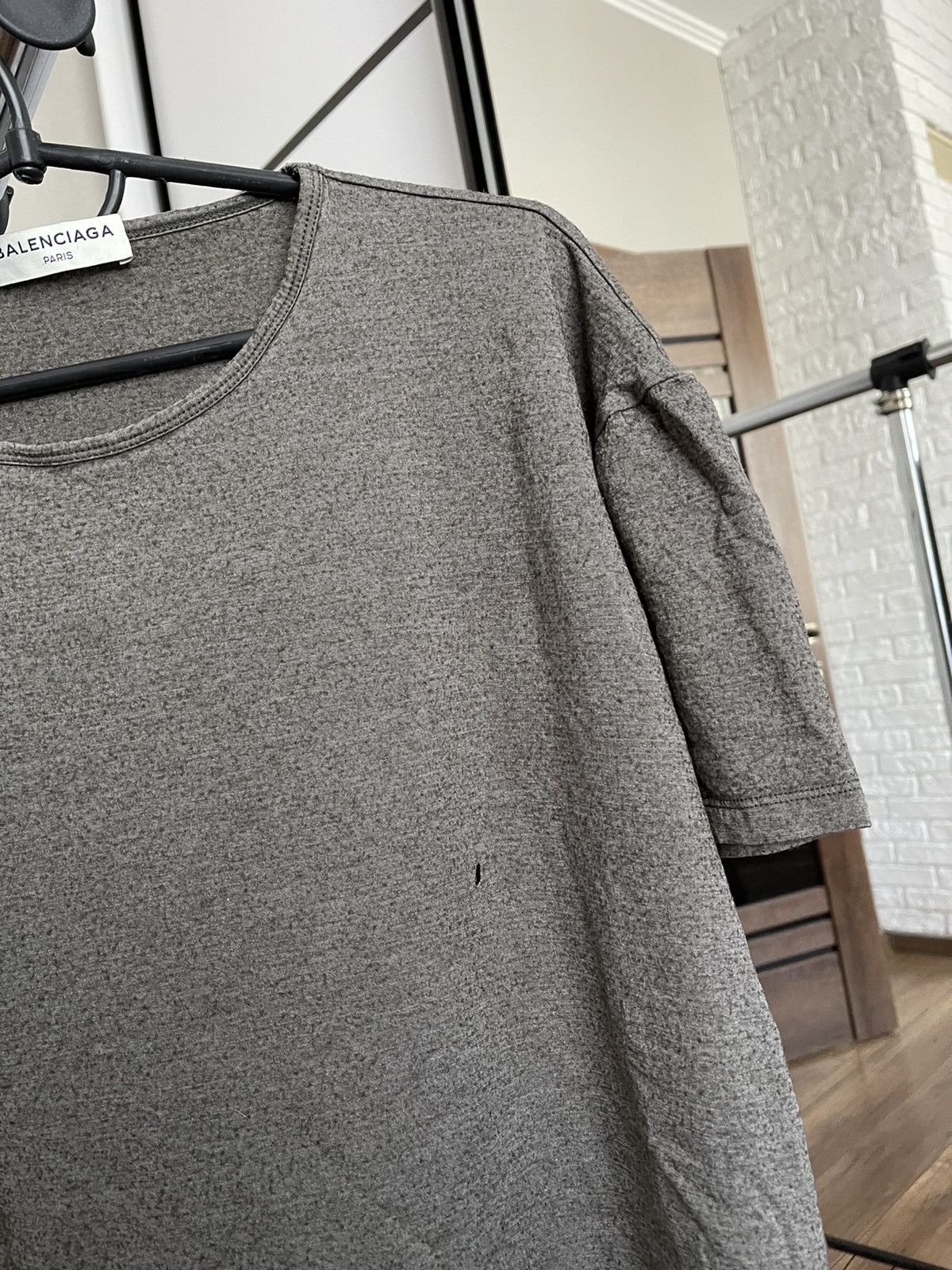 Balenciaga Balenciaga Paris Women’s T-Shirt Tee Wool/Silk Size XL / US 12-14 / IT 48-50 - 5 Thumbnail