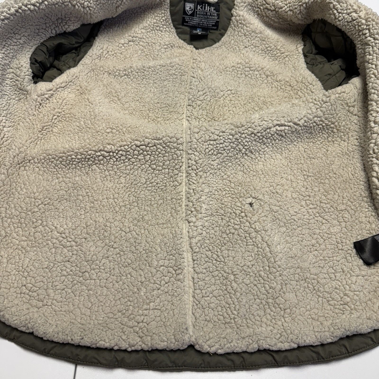 Kuhl Kuhl Womens Sherpa Lined Jacket Medium Olive Green Hood Size M / US 6-8 / IT 42-44 - 15 Thumbnail