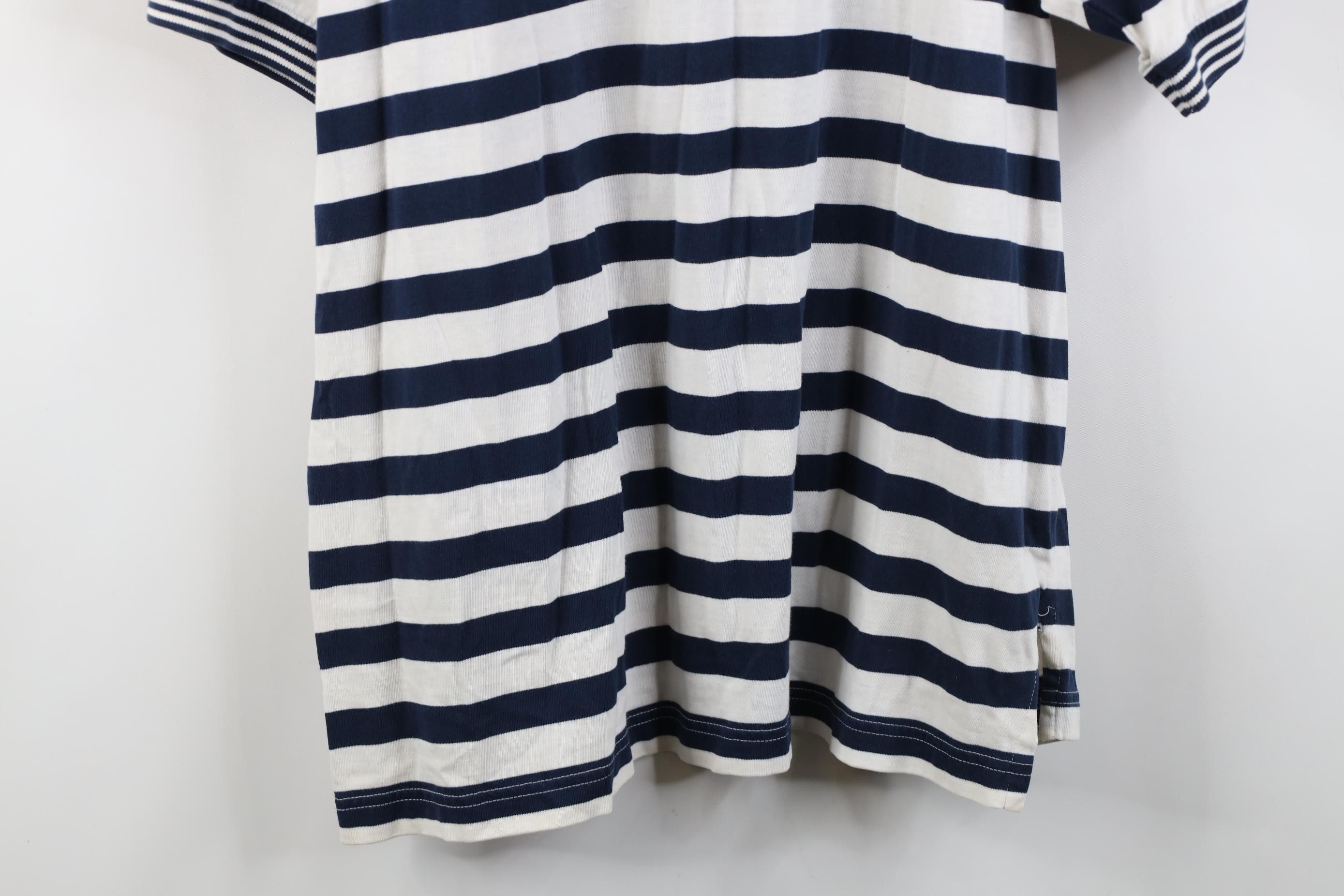 Tommy Hilfiger Vintage 90s Tommy Hilfiger Crest Striped Henley T-Shirt Size US L / EU 52-54 / 3 - 14 Thumbnail