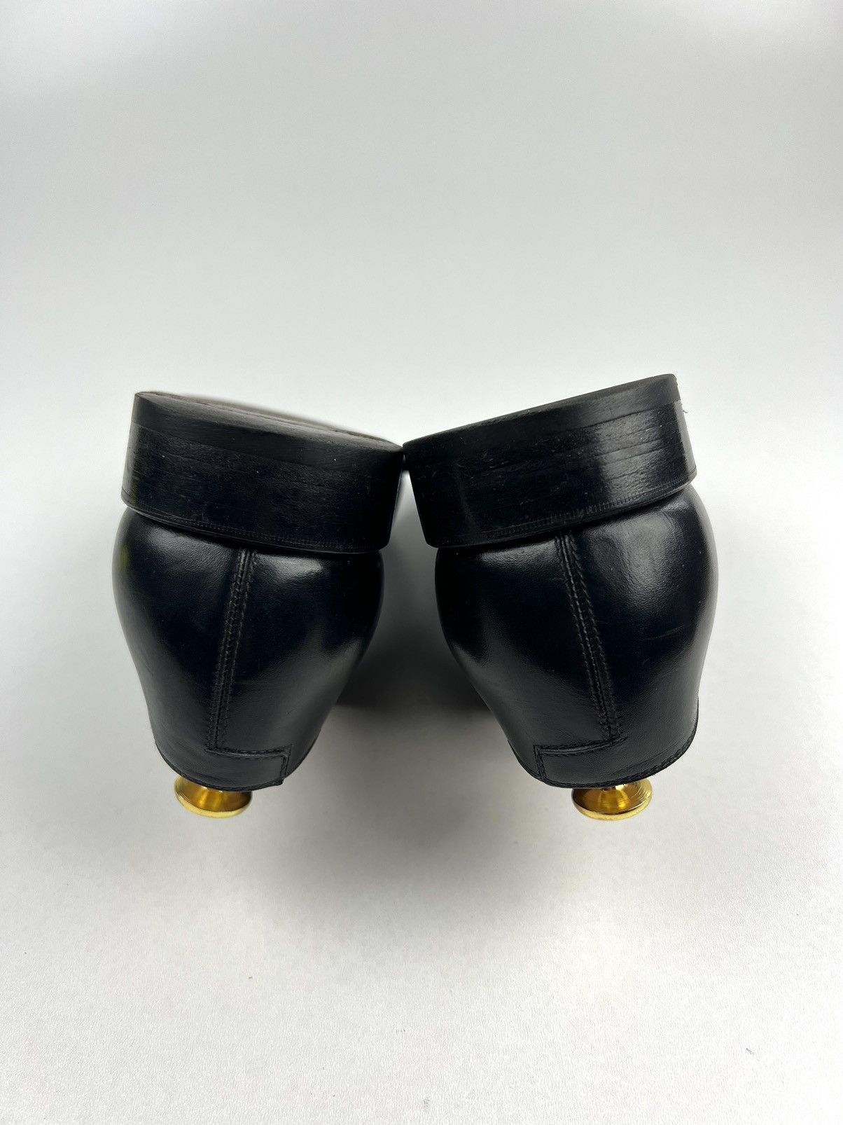 Salvatore Ferragamo SALVATORE FERRAGAMO Leather Oxfords Shoes Black/Blue Men’s Size US 10.5 / EU 43-44 - 13 Thumbnail