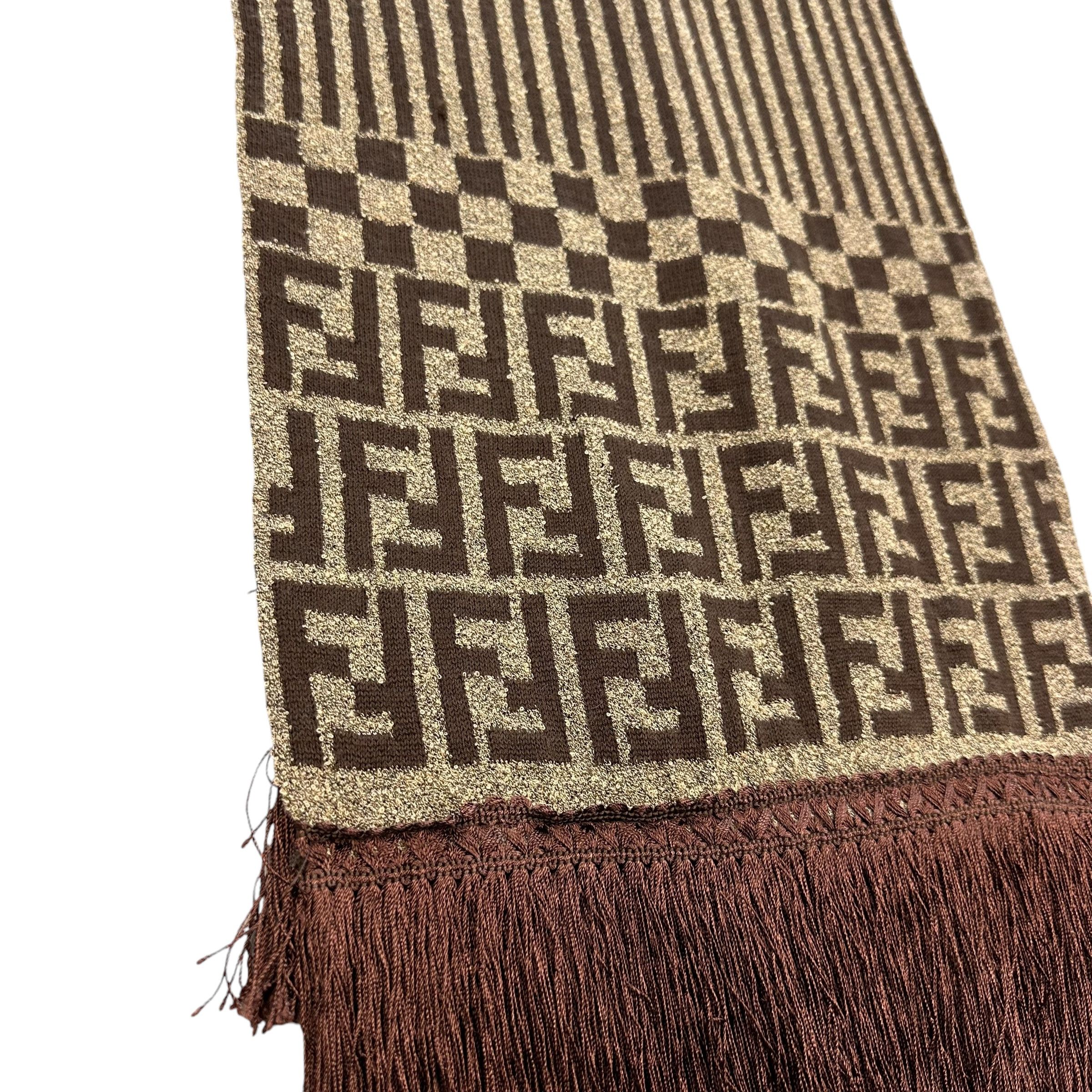 Fendi FENDI Monogram Wool Muffler Neckwear Scarves #A62-1486 Size ONE SIZE - 4 Thumbnail