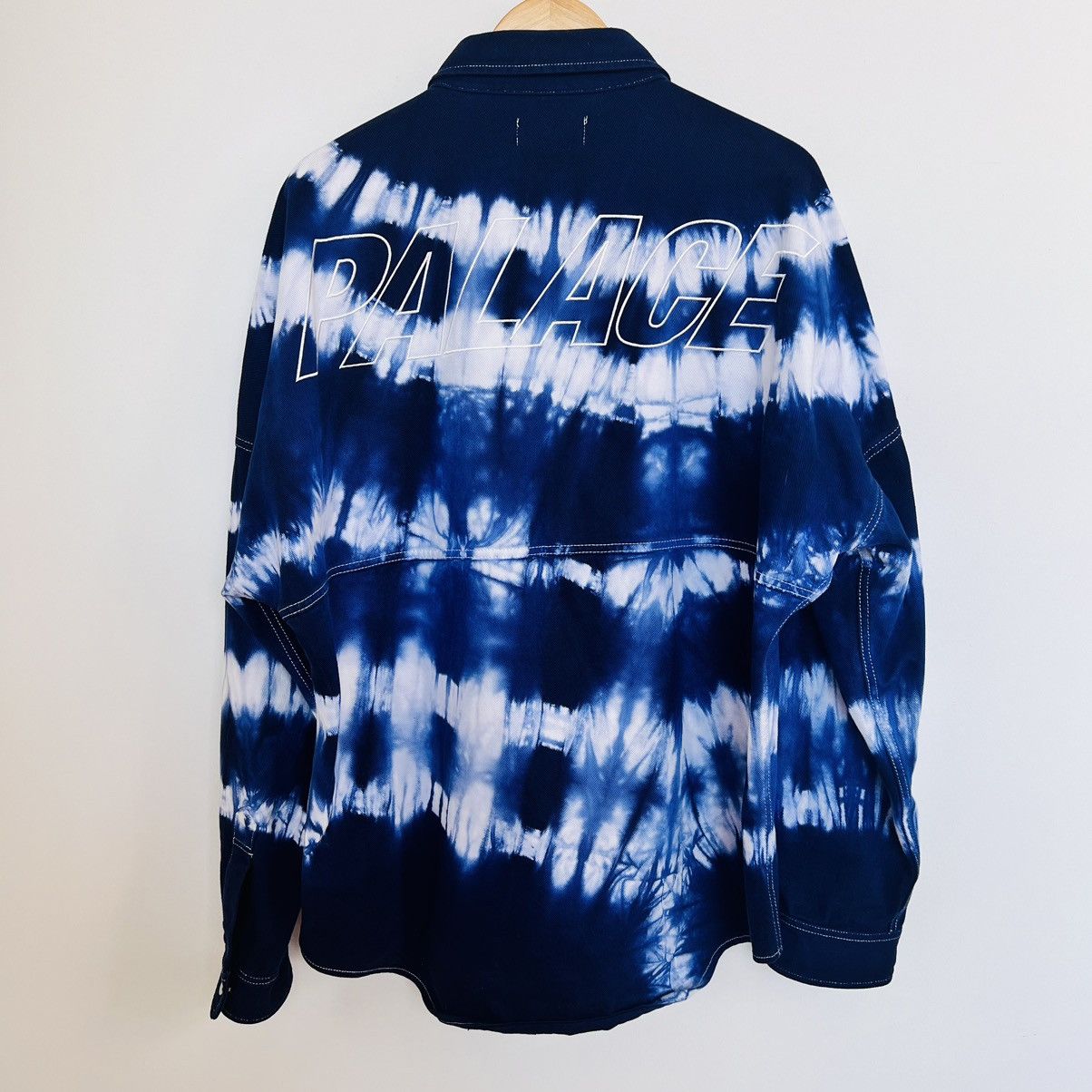 Palace Palace Tie Dye Denim Overshirt Size US L / EU 52-54 / 3 - 7 Thumbnail