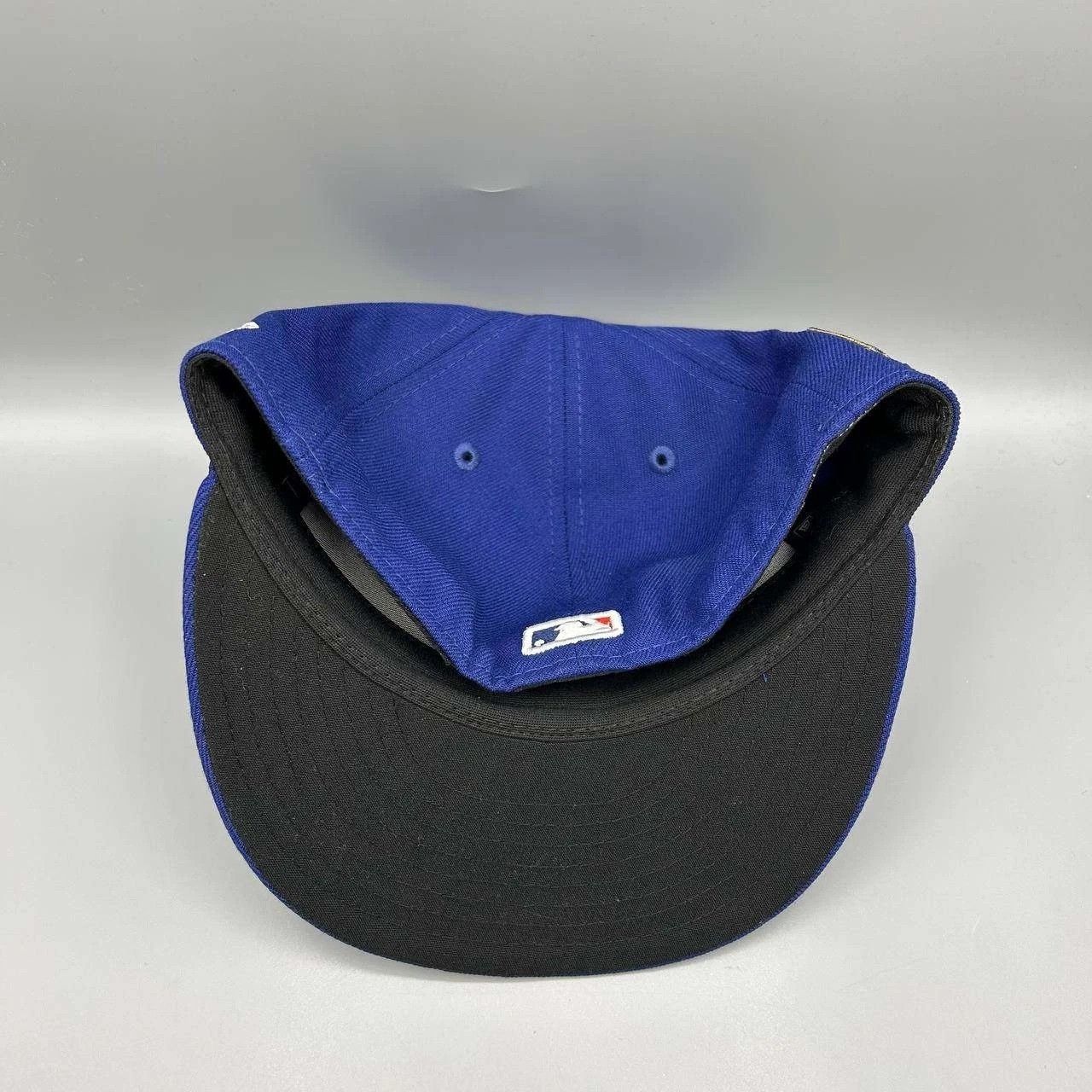 New Era Los Angeles LA Dodgers Hat Men 7 1/8 Blue MLB Fitted Cap Size ONE SIZE - 6 Thumbnail