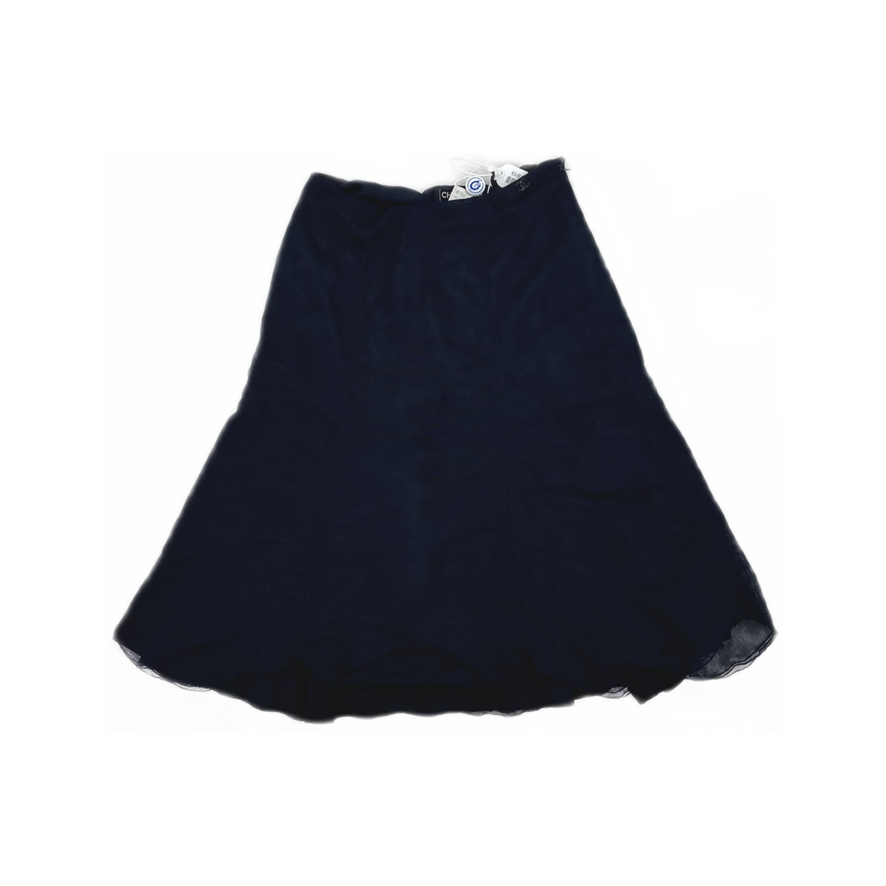 Chanel Chanel Blue Midi Skirt Size 38 Size 27" / US 4 / IT 40 - 1 Thumbnail
