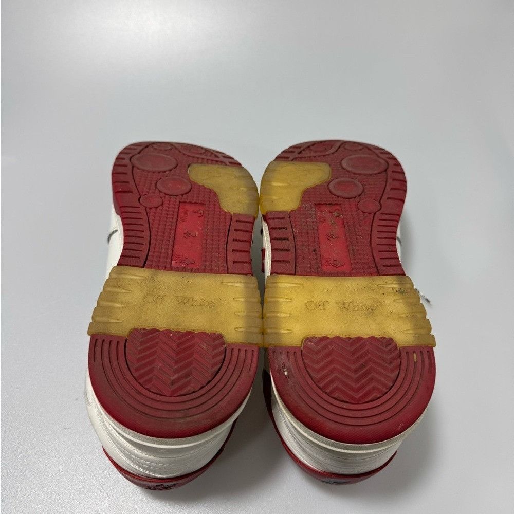 Off-White Off-White Out Of Office Sneakers White Red Men’s Size EU 44/ Size US 11 / EU 44 - 5 Thumbnail