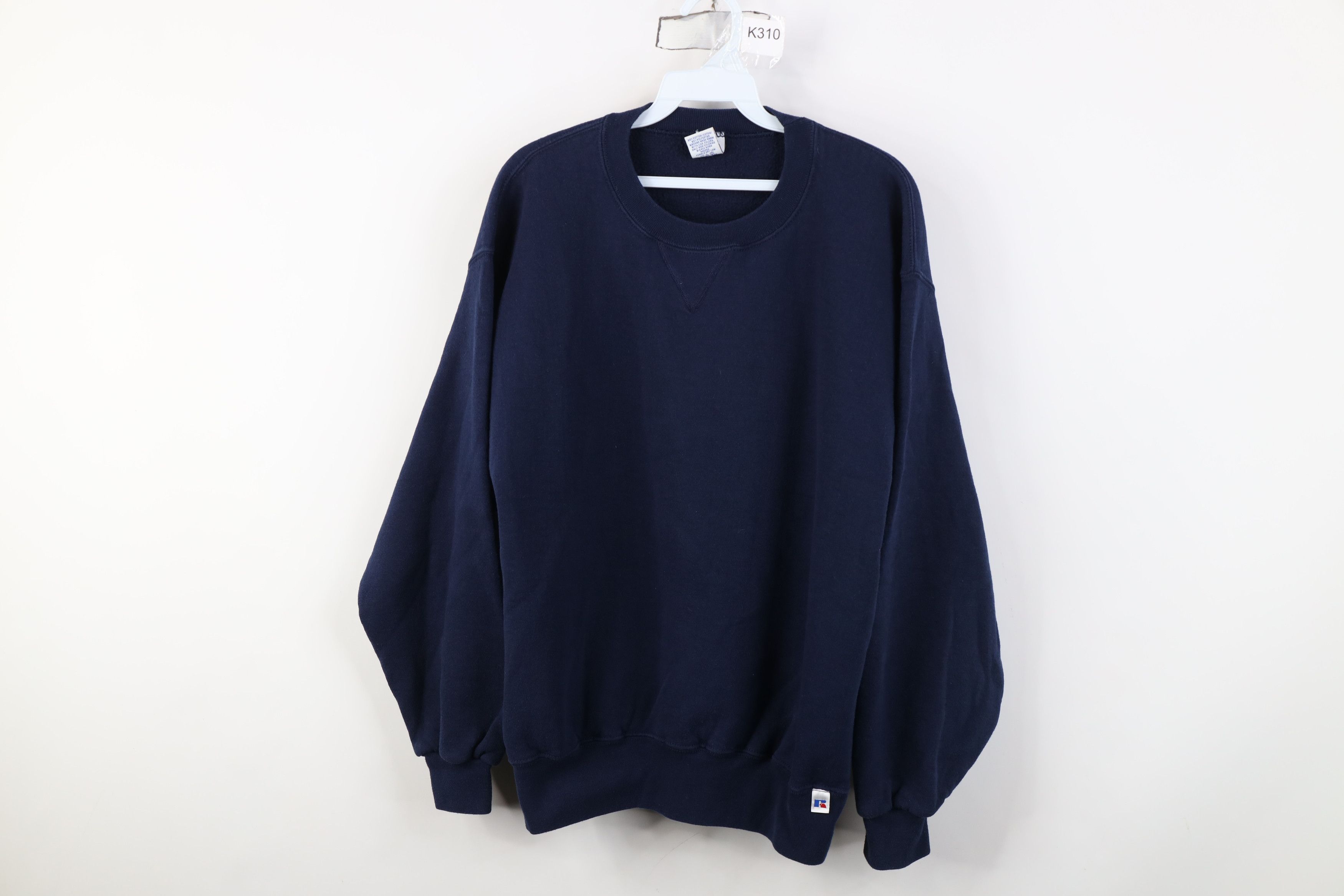Russell Athletic Vintage 90s Russell Athletic Crewneck Sweatshirt Navy Blue Size US L / EU 52-54 / 3 - 1 Thumbnail