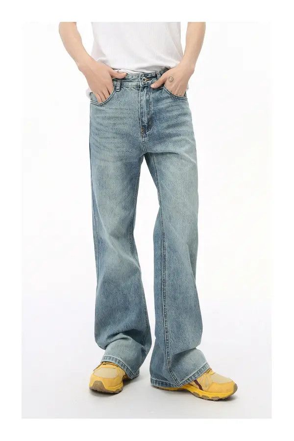 VIBE American high street retro flared washed jeans Size US 32 / EU 48 - 3 Thumbnail