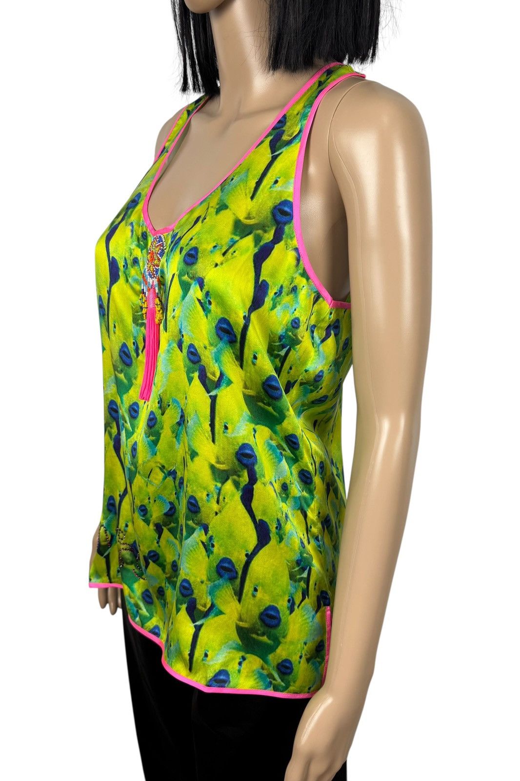 Manish Arora Manish Arora Silk Blouse Tank Top Printed Decorated size L Size L / US 10 / IT 46 - 7 Thumbnail