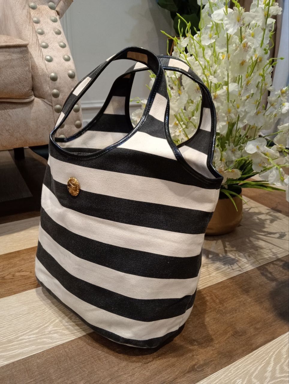 agnes b. TO B by AGNES B. STRIPED TOTE BAG Size ONE SIZE - 3 Thumbnail