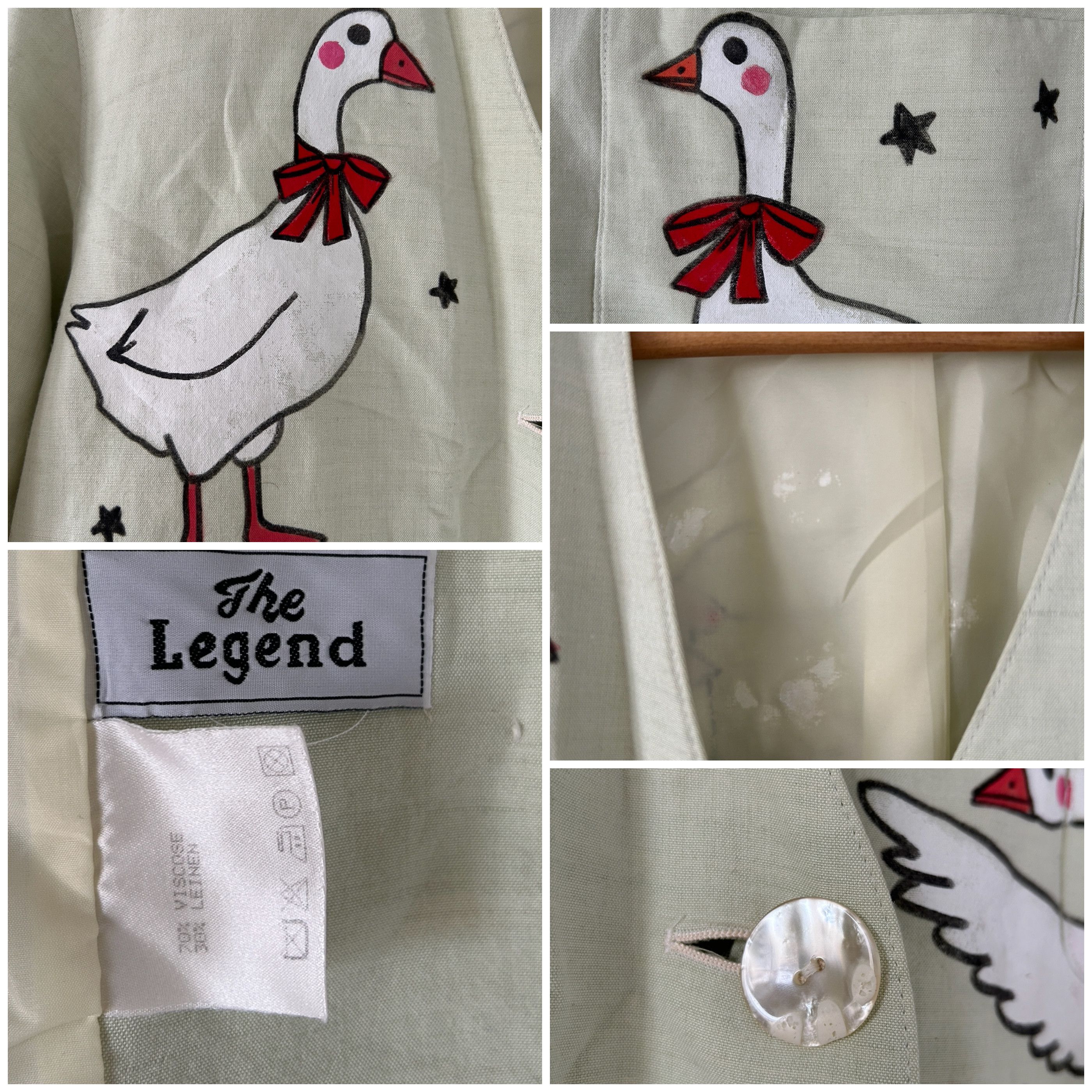 Vintage Silly goose custom made cottagecore green jacket Size L / US 10 / IT 46 - 9 Thumbnail