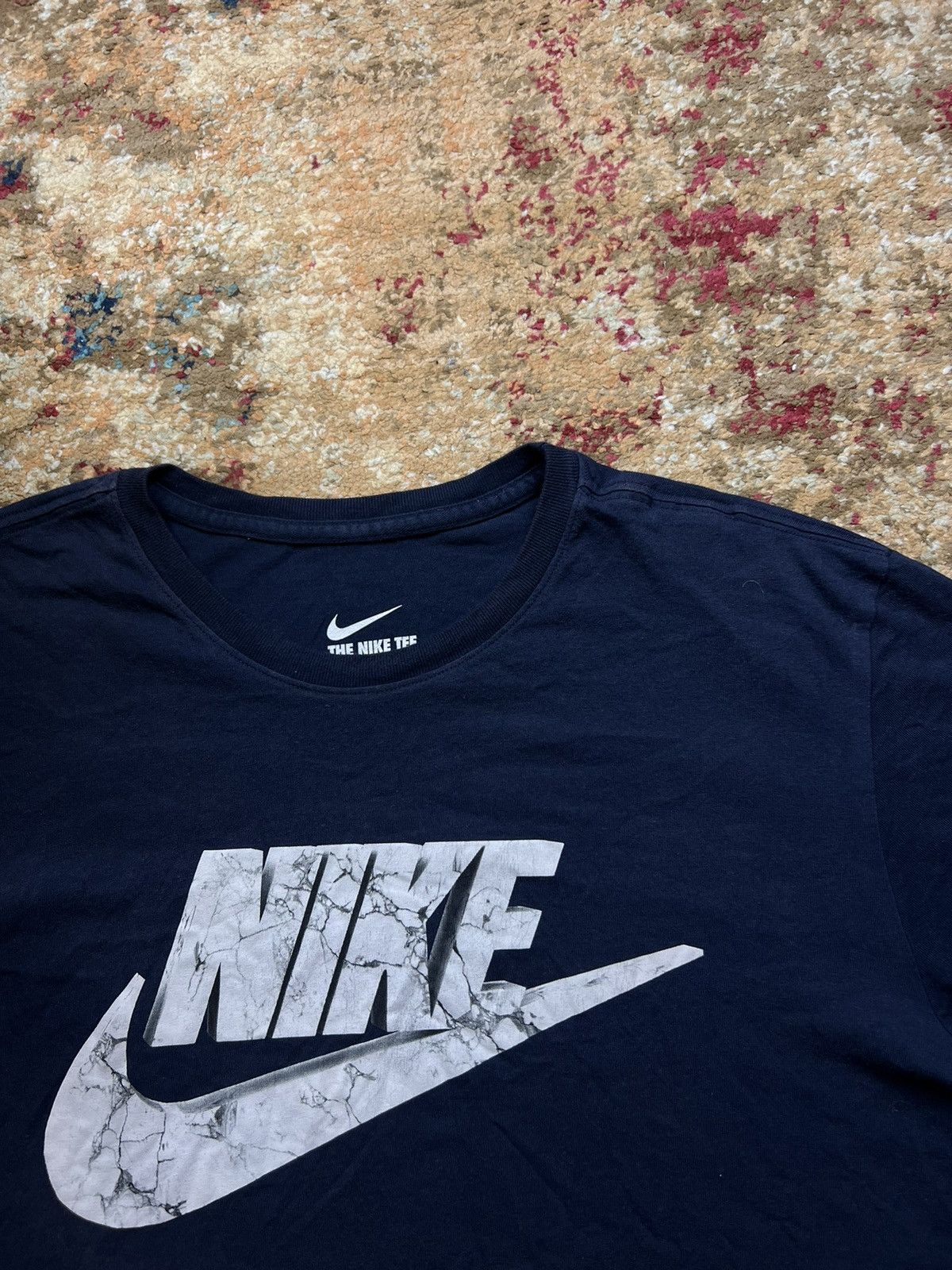 Nike × Vintage 90’s NIKE BIG SWOOSH LOGO Y2K TEE Size US XL / EU 56 / 4 - 2 Thumbnail