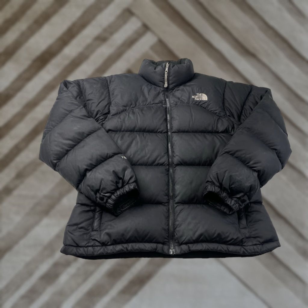 The North Face VINTAGE The North Face Puffer Jacket 700 Nupste Womens Large Black TNF 700 Nupste Jacket Regular Size L Women Size L / US 10 / IT 46 - 1 Thumbnail